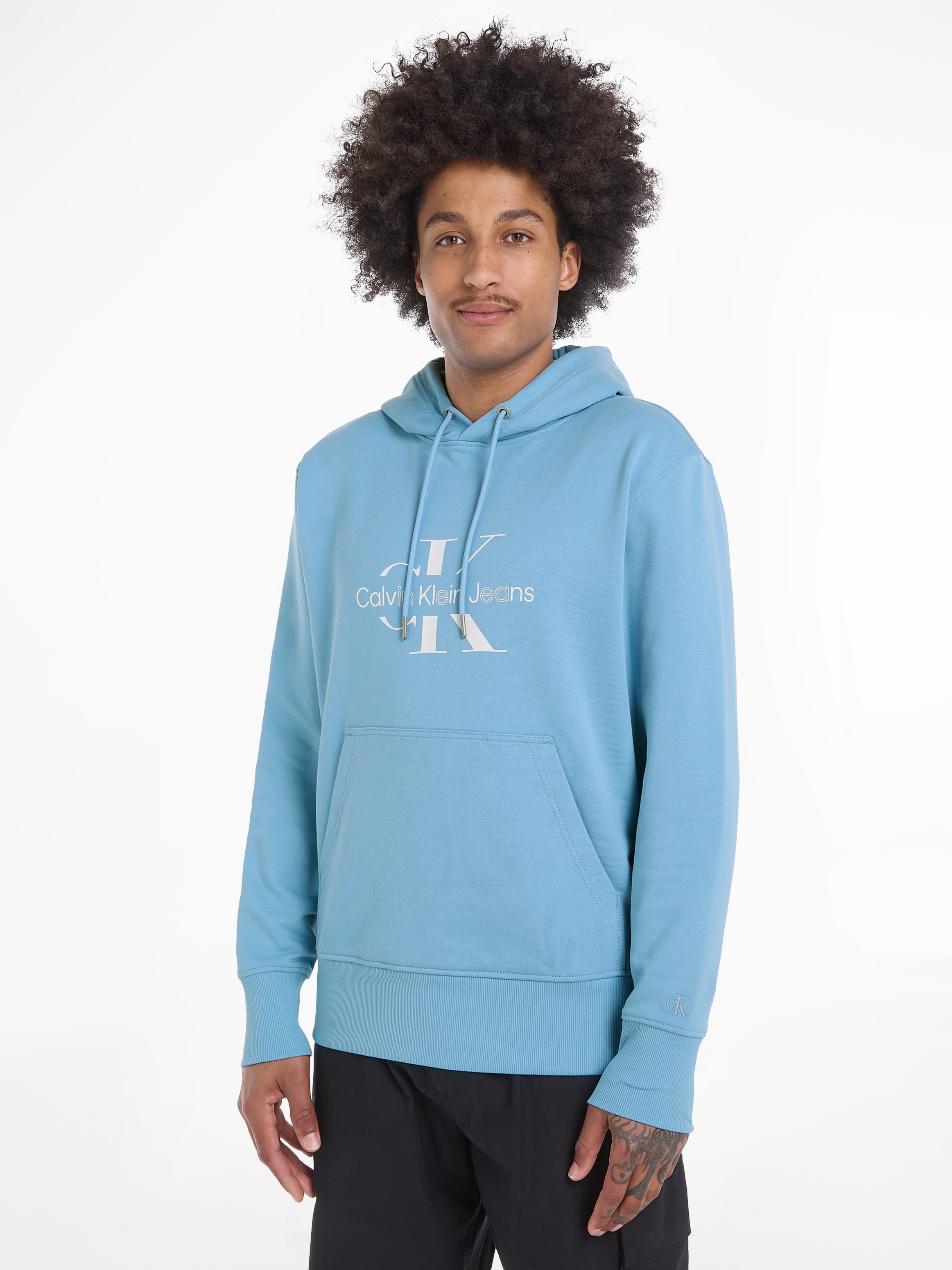 Calvin Klein Jeans Kapuzensweatshirt »DISRUPTED OUTLINE MONOLOGO HOODY«, mit Logodruck