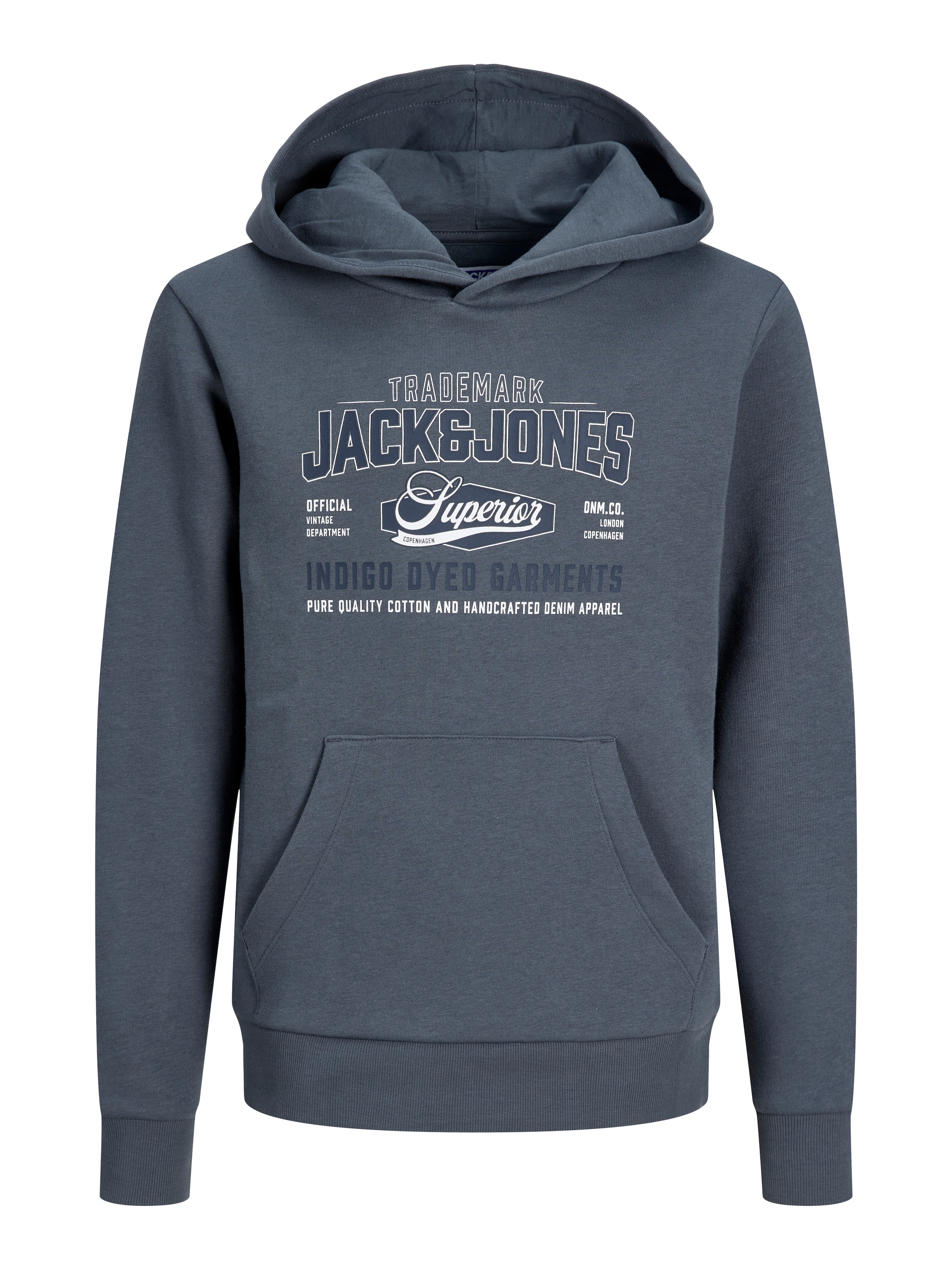Jack & Jones Junior »JJELOGO SWEAT HOOD 2 COL AW26 SN JNR«, Baumwolle, regular fit
