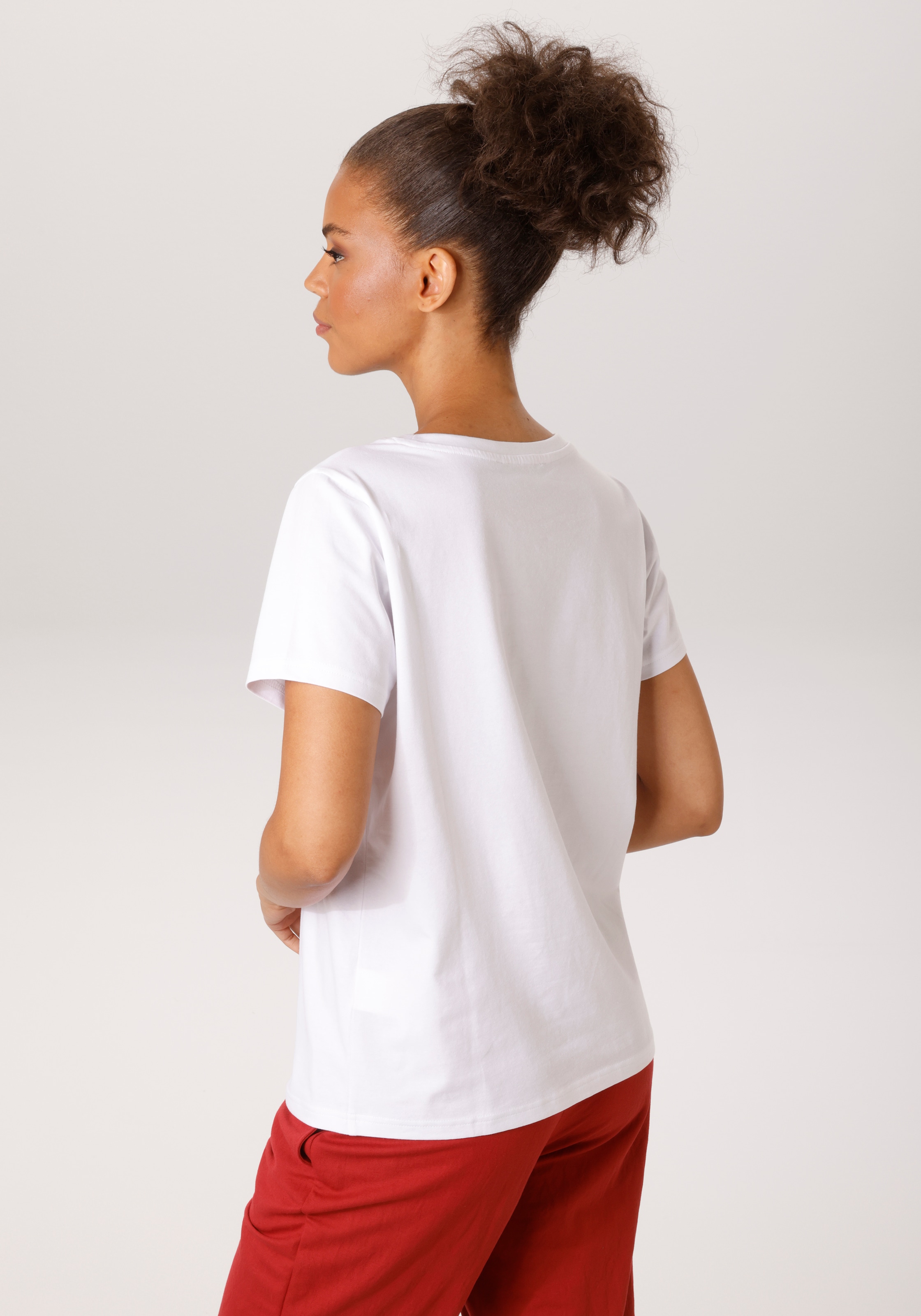 Aniston CASUAL T-Shirt mit Dackel oder Mops bedruckt - du hast die Wahl - NEUE KOLLEKTION