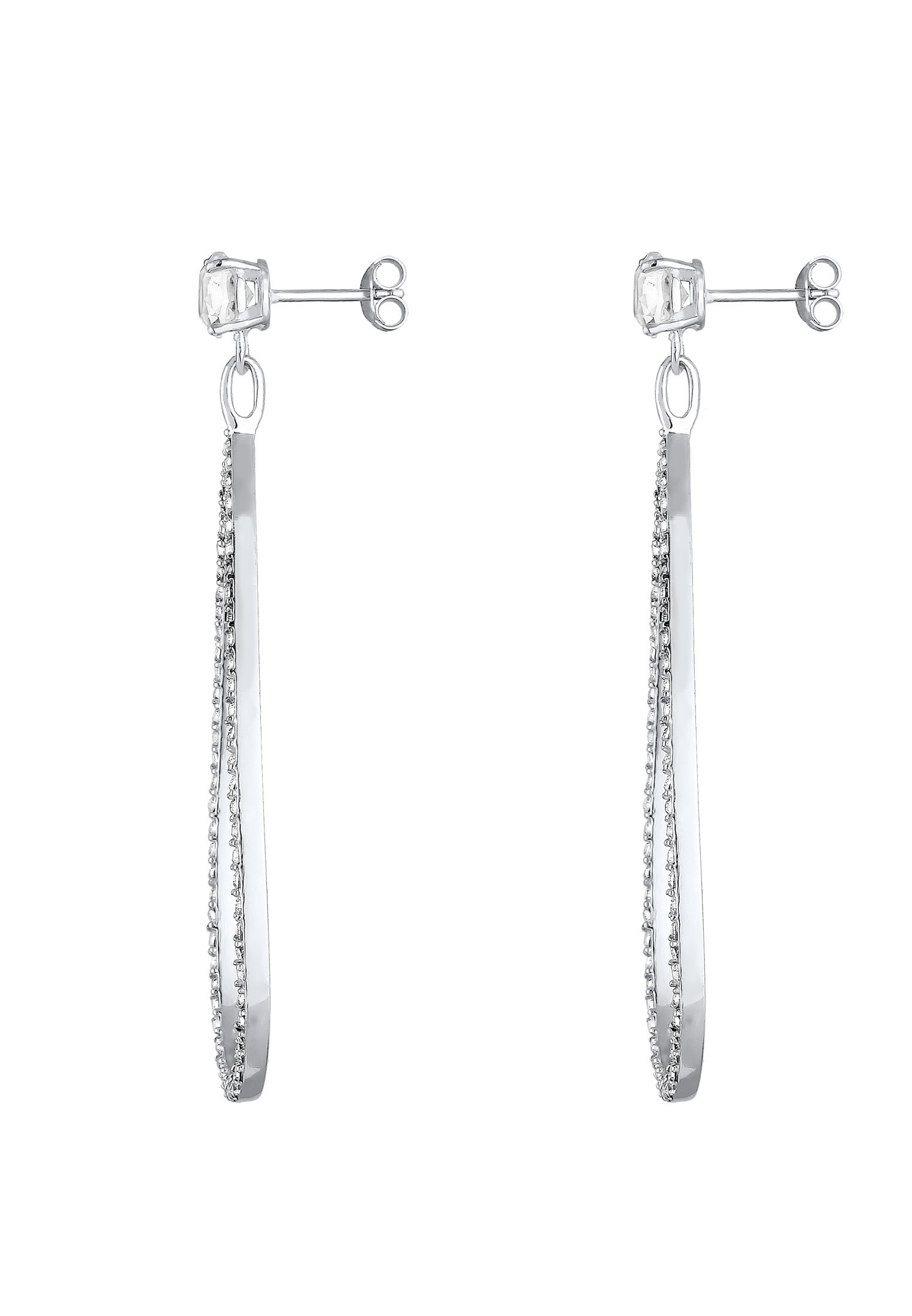 Elli Premium Paar Ohrhänger »Ohrringe Hänger Kristalle Funkelnd 925 Silber«