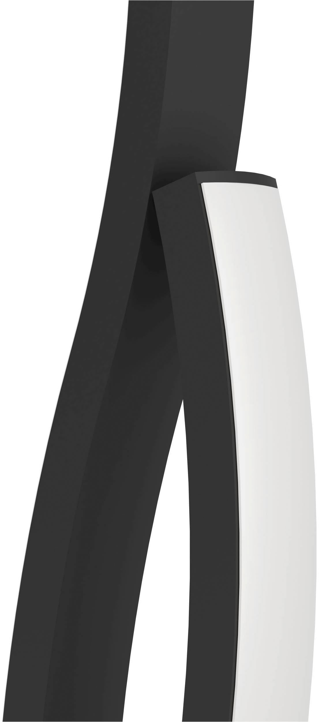 EGLO Tischleuchte »Grisolia Nachttischlampe, Tischlampe, Metall und Kunststoff, Lampe« LED-Modul 1 Stk. Neutralweiß Tischleuchte - H45,5 cm - schwarz - 12W inkl.