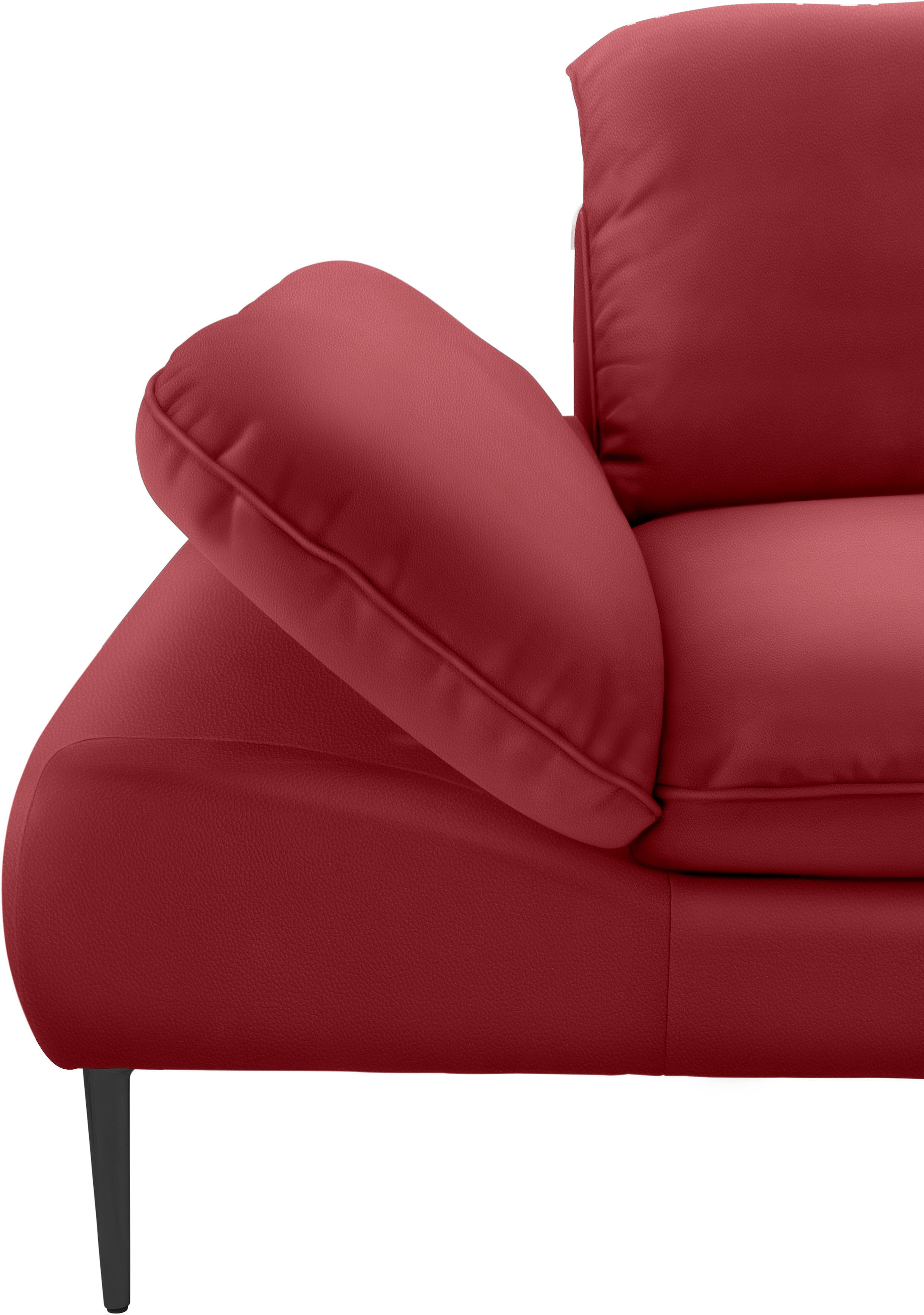 W.SCHILLIG Ecksofa »enjoy&MORE, Designsofa, elegant und bequem, L-Form«, Sitztiefenverstellung, Füße schwarz pulverbeschichtet, Breite 310 cm