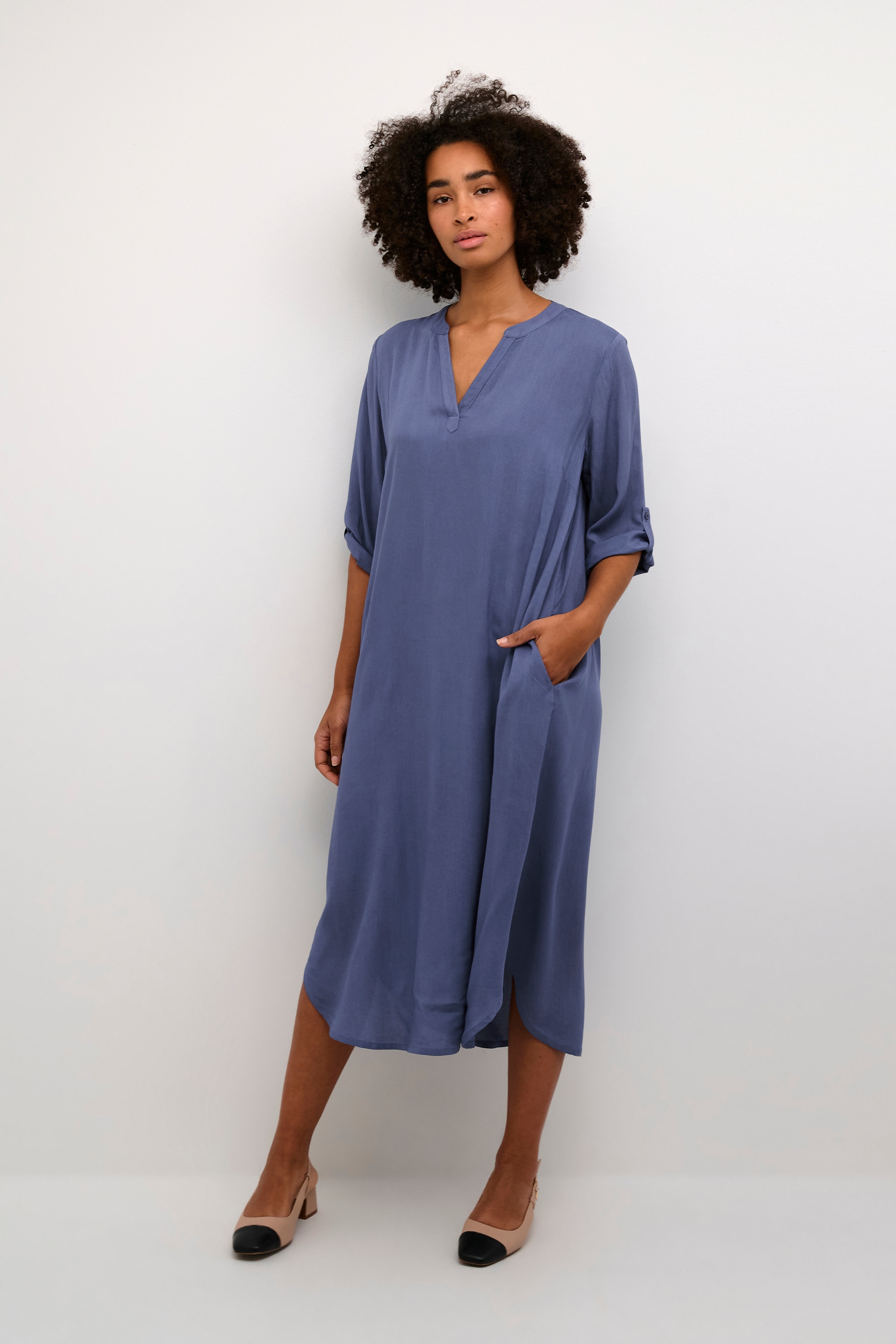 KAFFE Midikleid »Kleid KAdora«