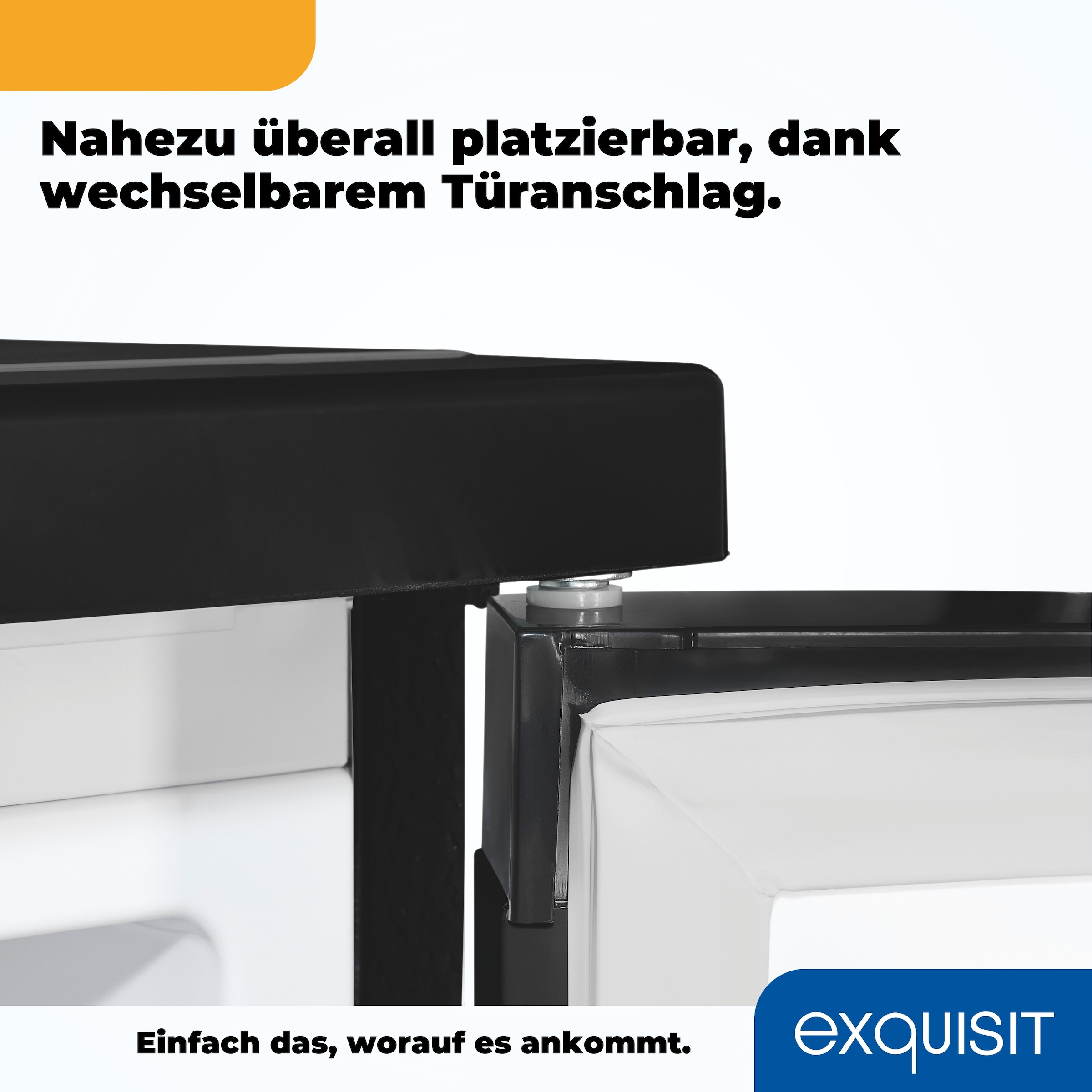 exquisit Kühlschrank KS15-4-051C inoxlook-az »KS15-4-051C inoxlook-az« 84,5 cm hoch 54,9 cm breit