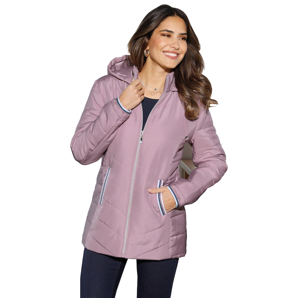 Classic Basics Steppjacke, mit Kapuze