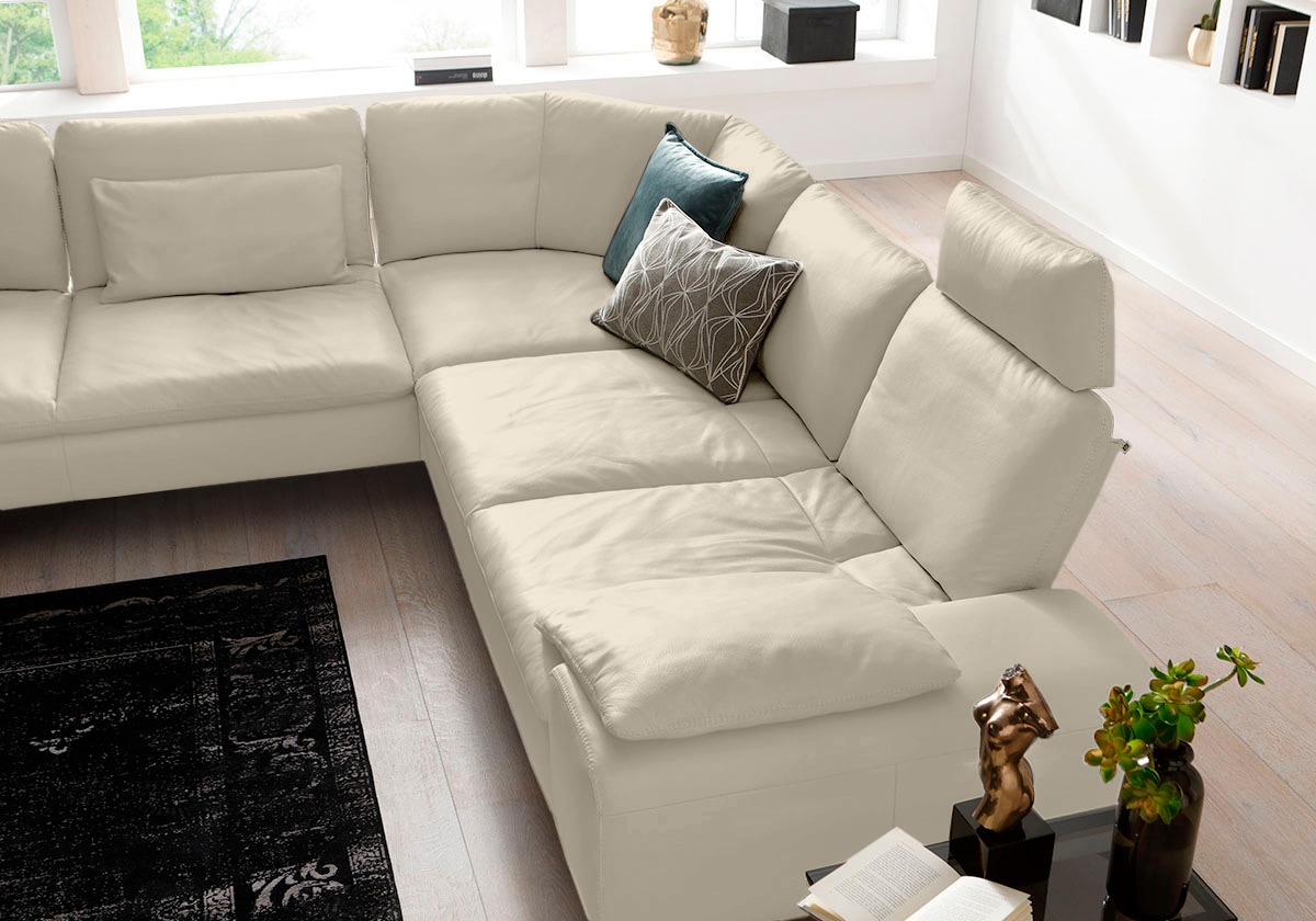 W.SCHILLIG Ecksofa »valentinoo, Designsofa, elegant und bequem, L-Form«, (Set), mit Sitztiefenverstellung, Breite 318 cm