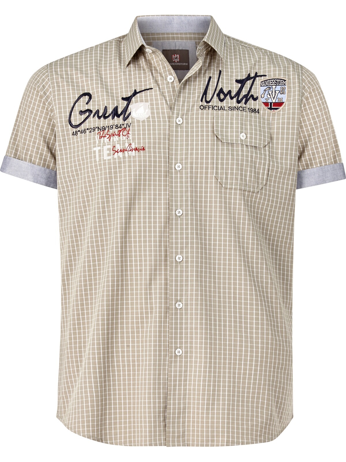 Jan Vanderstorm Karohemd »Kurzarmhemd AJULE«
