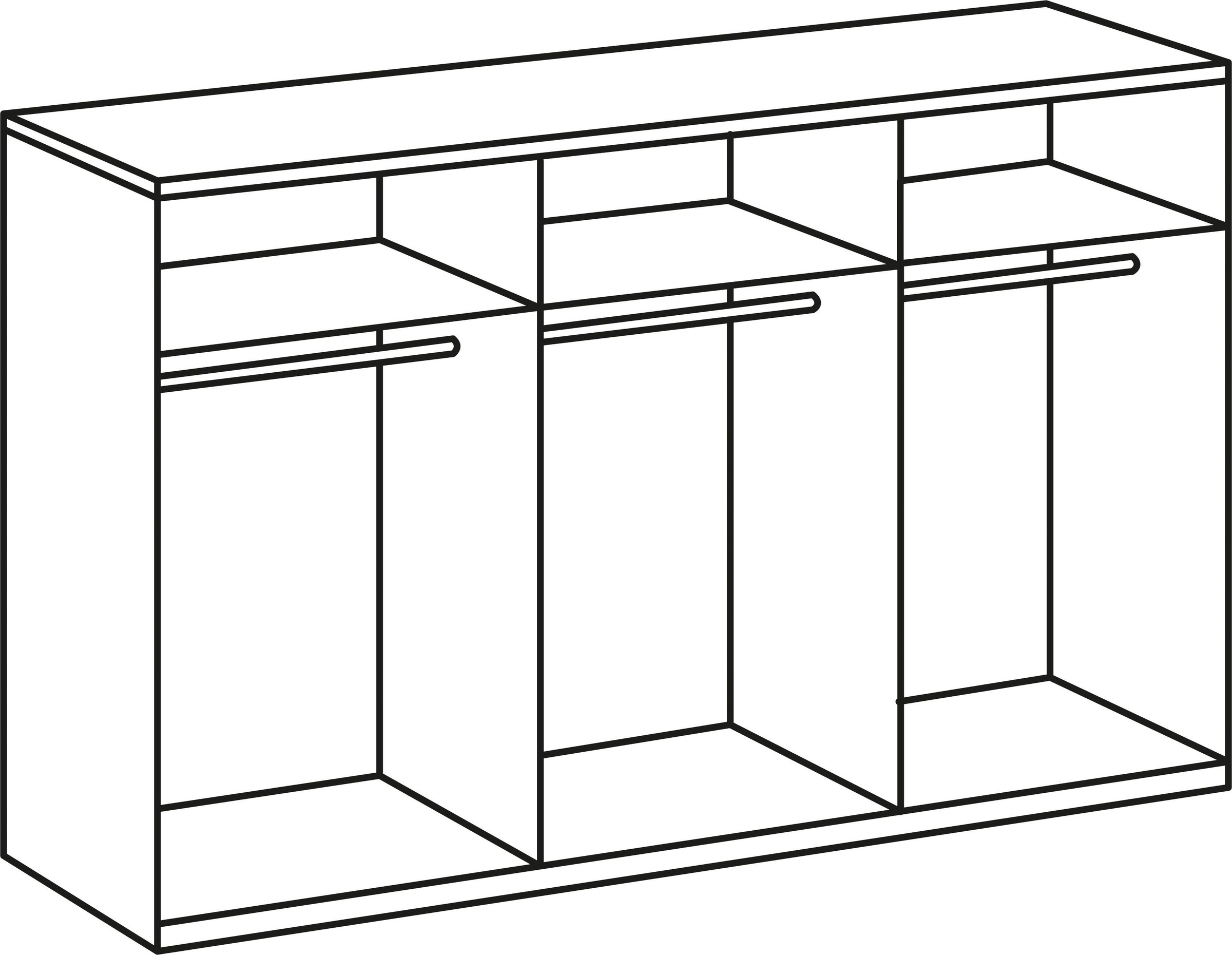 Wimex Kleiderschrank »New York, Wäscheschrank, Garderobe, Aufbewahrung« in vielen Breiten, individuelles Stauraumwunder, Höhe 208 oder 236cm