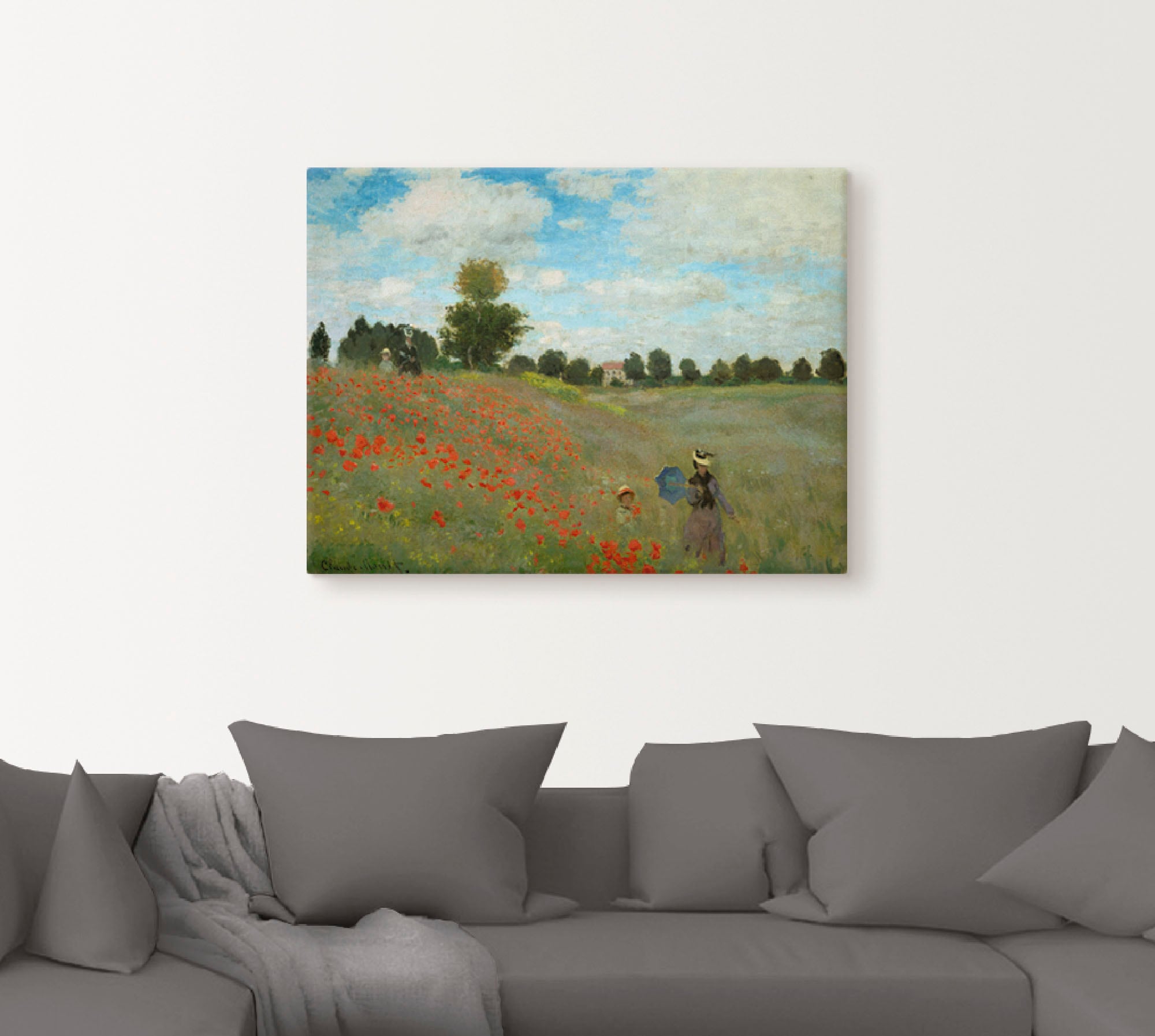 Artland Wandbild »Mohnfeld bei Argenteuil. 1873«, Blumen, (1 St.), als Leinwandbild, Poster, Wandaufkleber in verschied. Größen