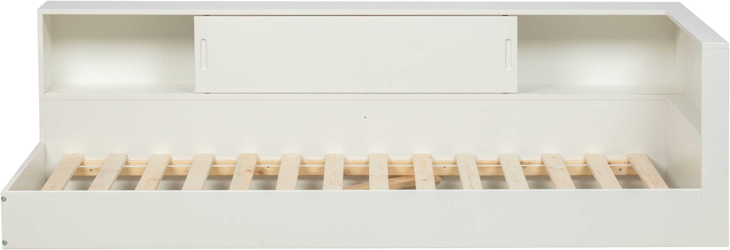 WOOOD Stauraumbett »Connect FSC®-Kiefernholz mit Schiebetür und Stauraum 213x118x60 cm« Einfach zu montierbar, Matratzenmaß 90x200 cm, Pfleiglicht