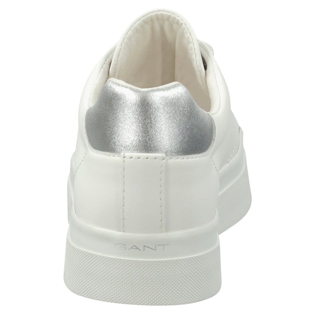 Gant Sneaker »AVONA«, silberfarbenes Detail am Schaft, Freizeitschuh, Halbschuh, Schnürschuh