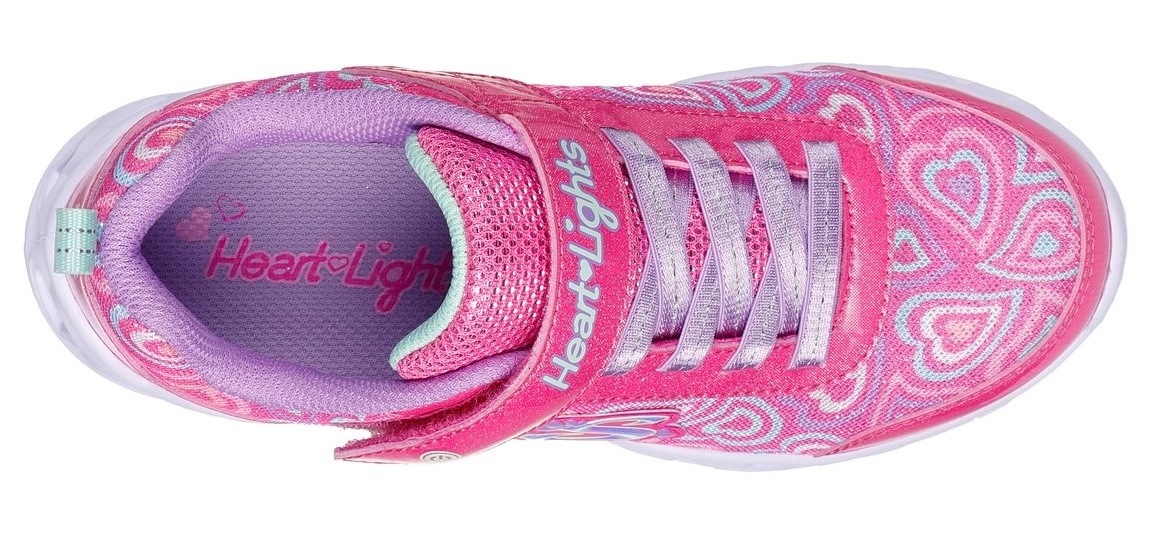 Skechers Sneaker »HEART LIGHTS«, Blinkschuh mit Herz-Laufsohle, Größenschablone zum Download