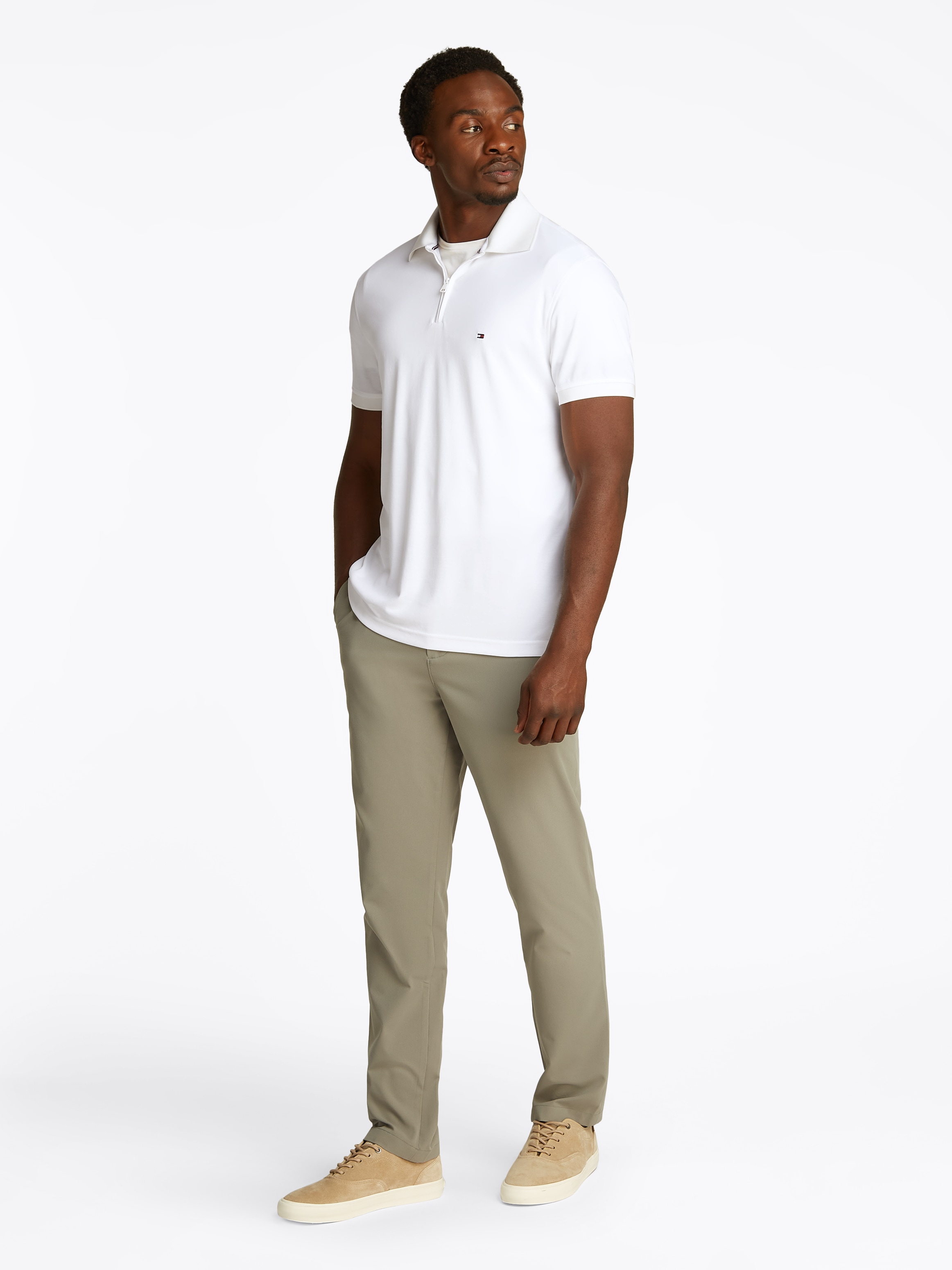 Tommy Hilfiger Poloshirt »PERFORMANCE OXFORD ZIP REG POLO«