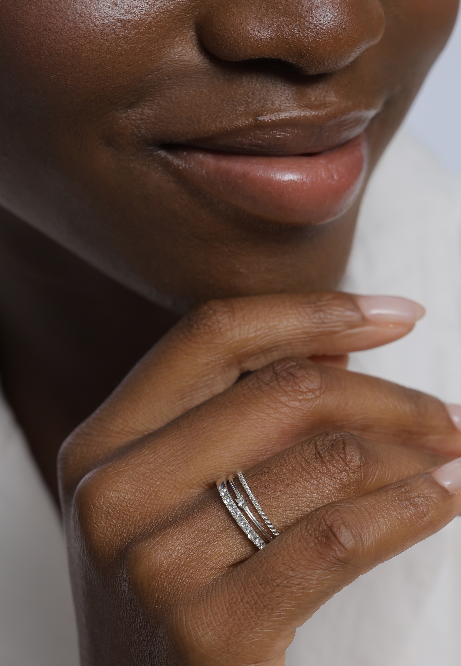 Elli Ring-Set »Ring Ringset (3 tlg) 925 Silber, mit Kristallen von Swarovski®«