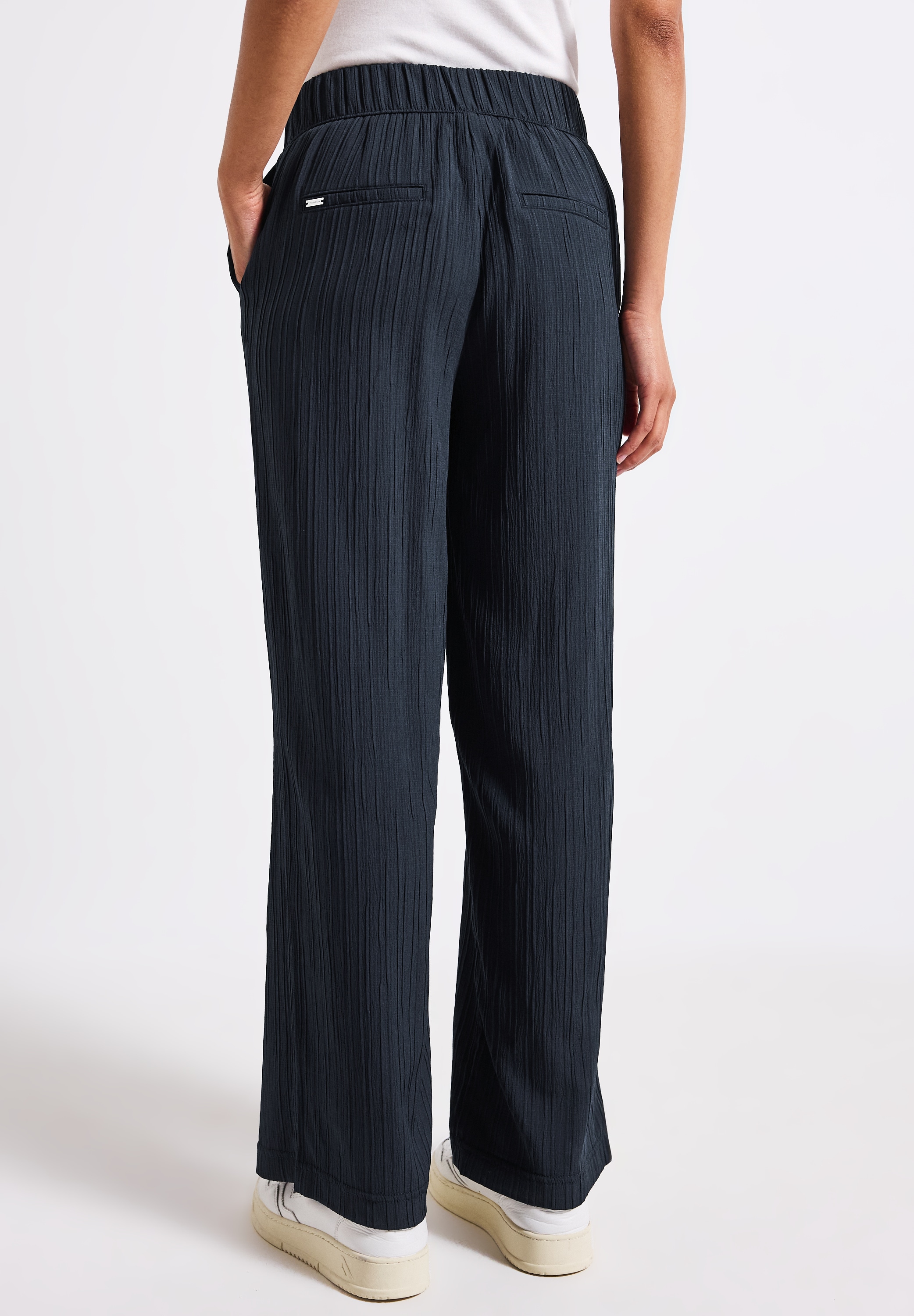 STREET ONE Stoffhose, Sommerhose mit elastischem Bund