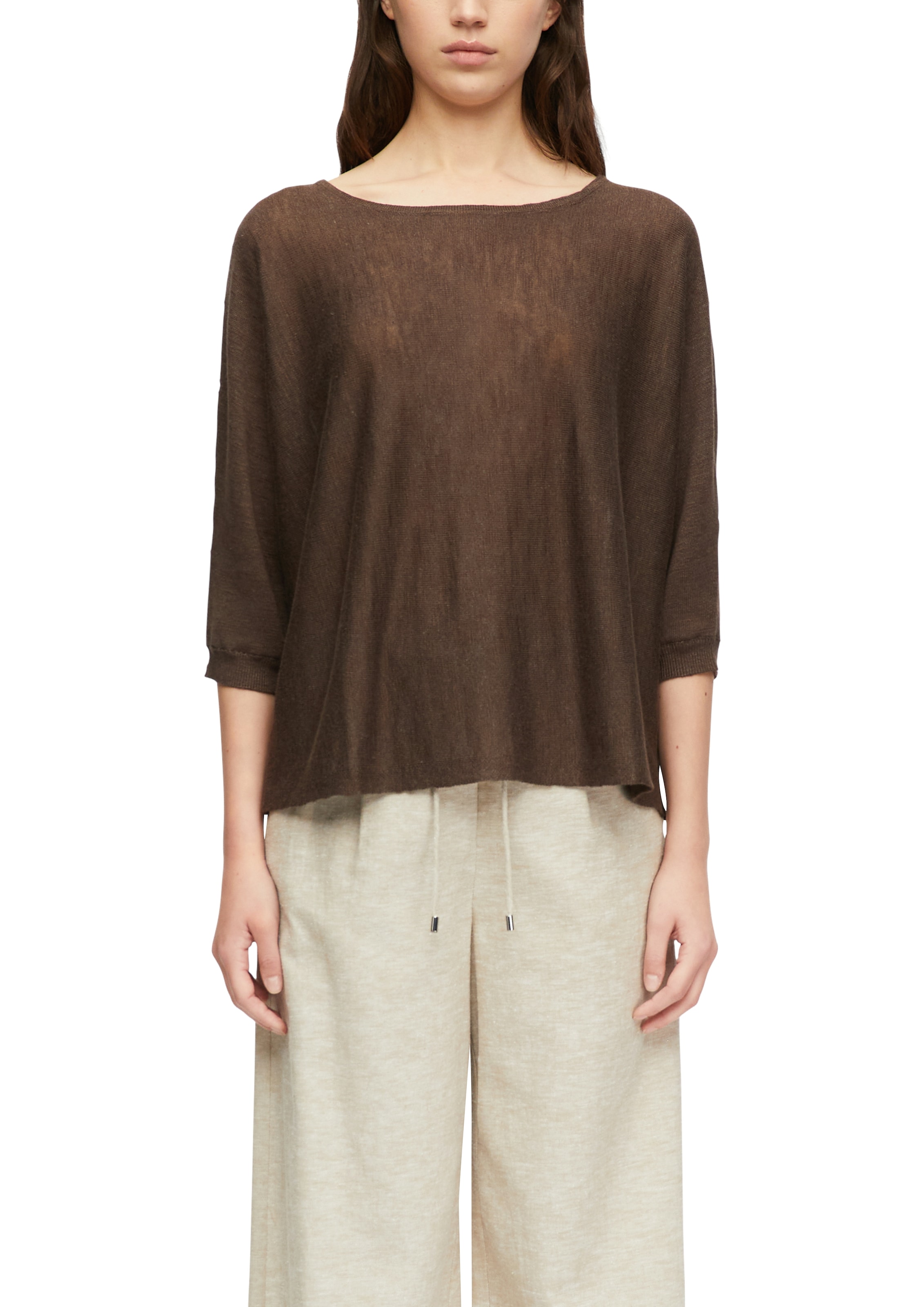 Comma Rundhalspullover in Feinstrick