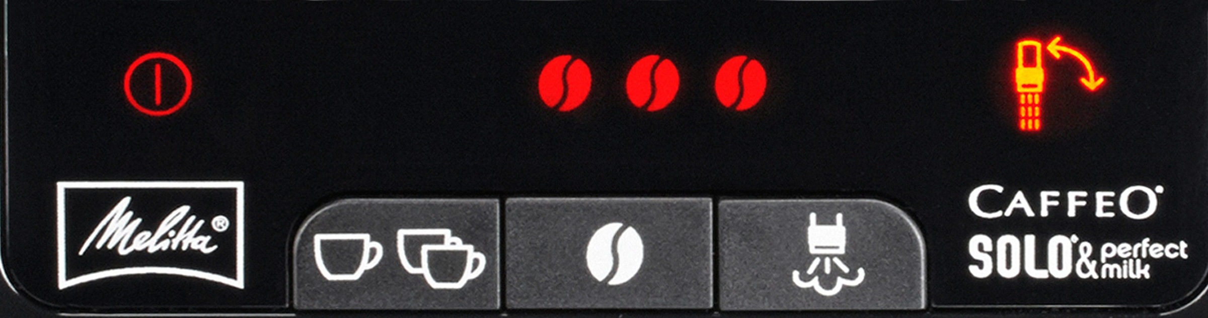 Melitta Kaffeevollautomat »Solo® & Perfect Milk E 957-201, schwarz« Café crème&Espresso per One Touch, Milchsch&heiße Milch per Drehregler