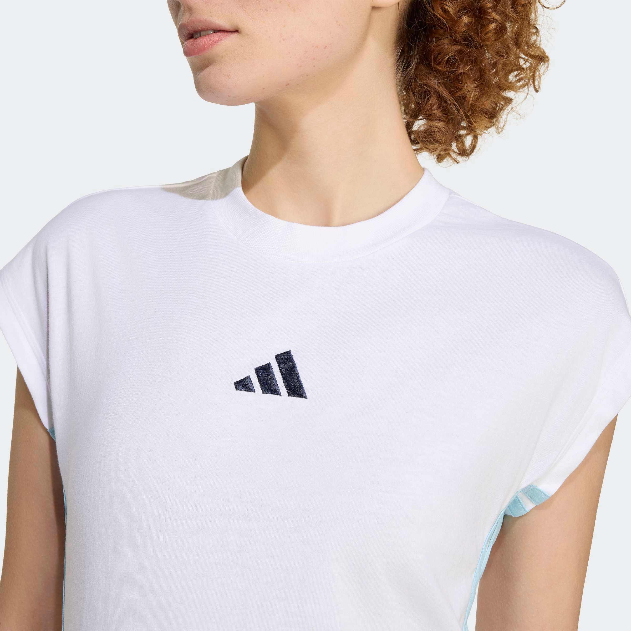 adidas Sportswear T-Shirt »ESSENTIALS 3-STREIFEN SINGLE JERSEY«