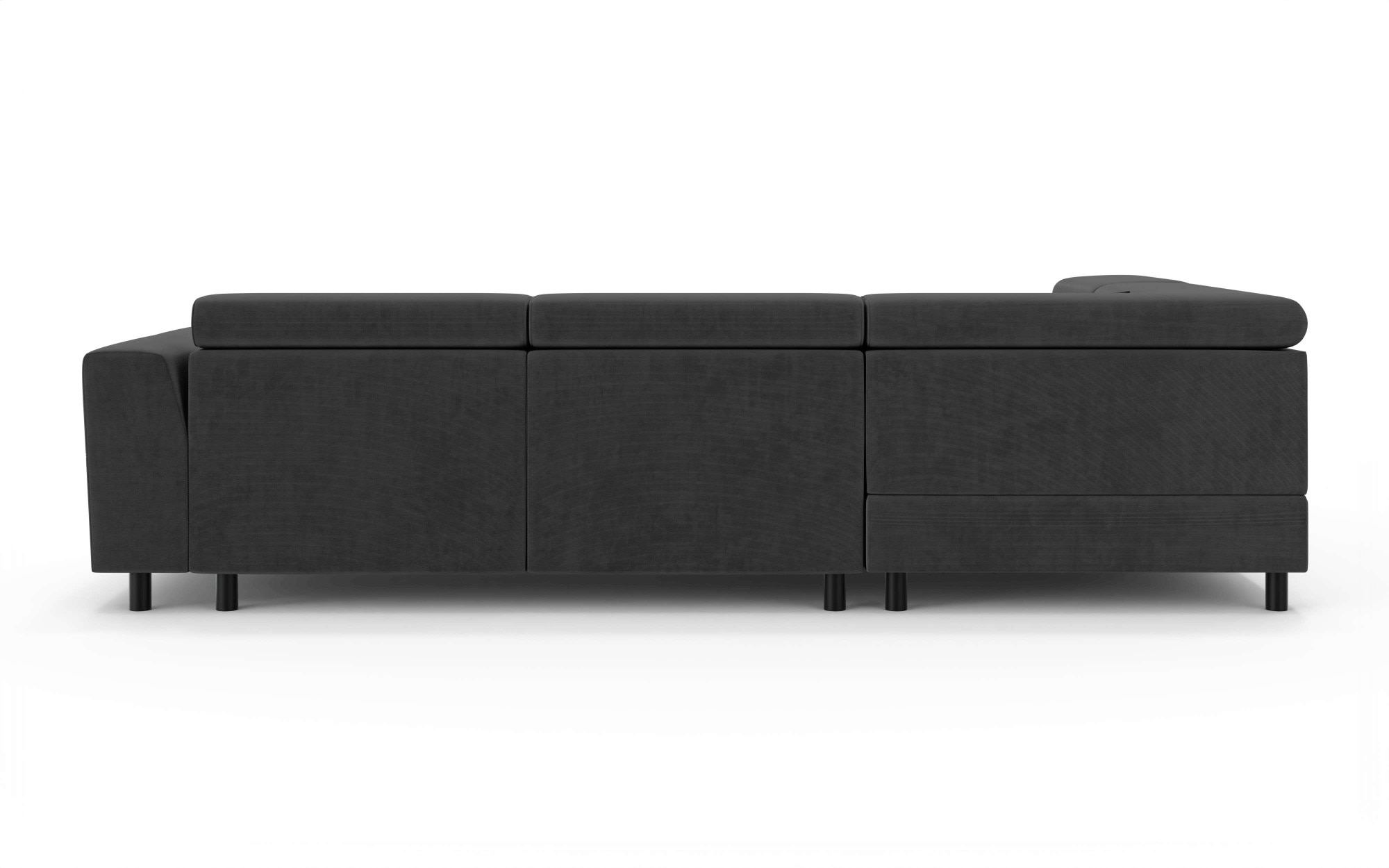 OTTO home Ecksofa »AADEN Schlafsofa mit verstellbaren Kopfstützen, B/T/H: 254/199/90 cm«, mit Bettfunktion und Bettkasten, Ottomane rechts/links bestellbar