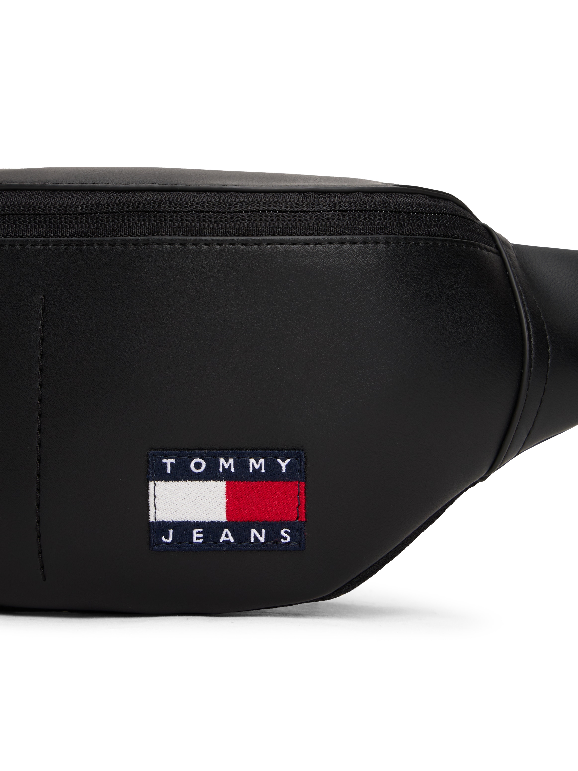 Tommy Jeans Gürteltasche »TJM ESS DAILY PU BUMBAG«, Men Crossoverbag, Minibag mit Flaggen-Aufnäher
