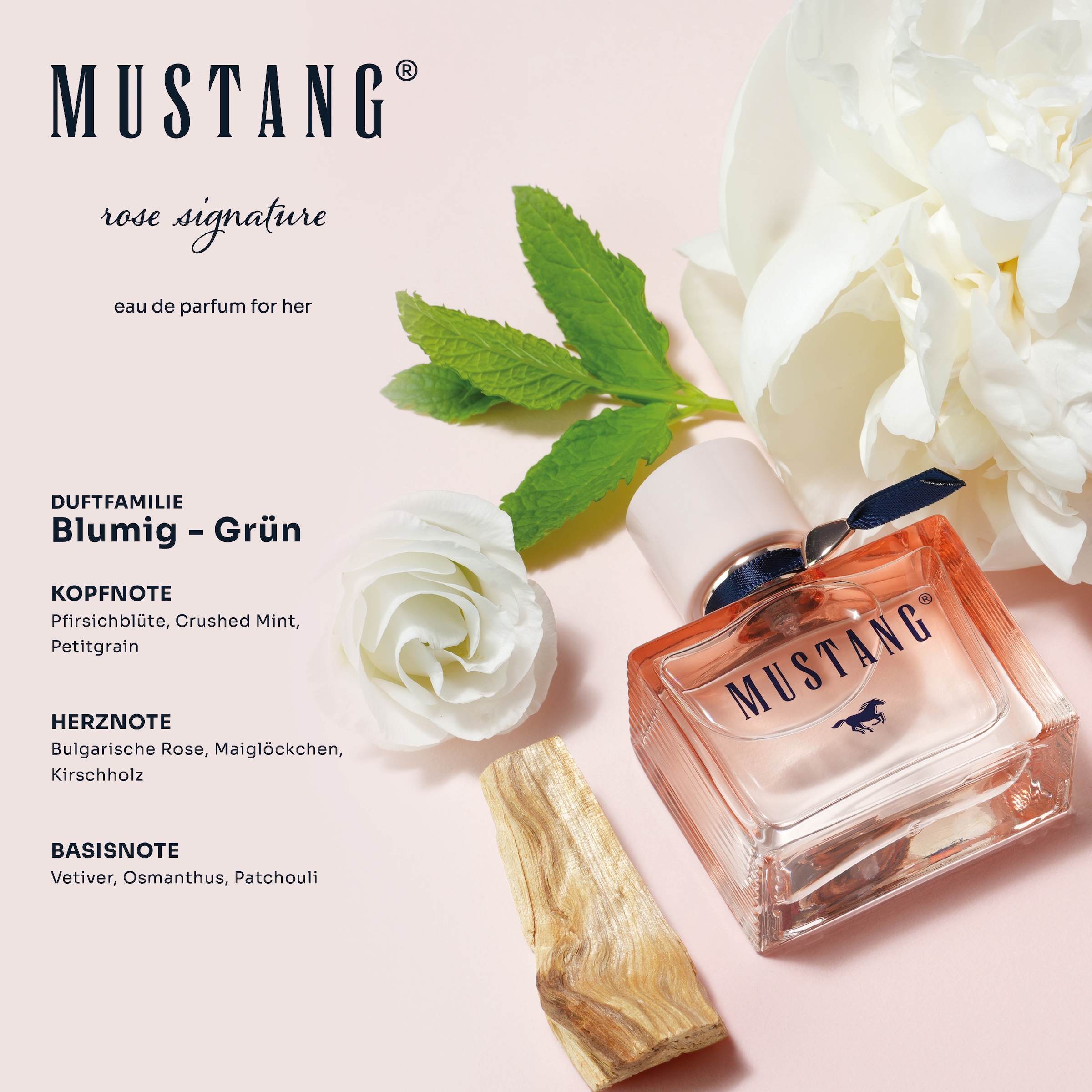 MUSTANG Eau de Parfum »MUSTANG rose signature for her EdP 30ml«