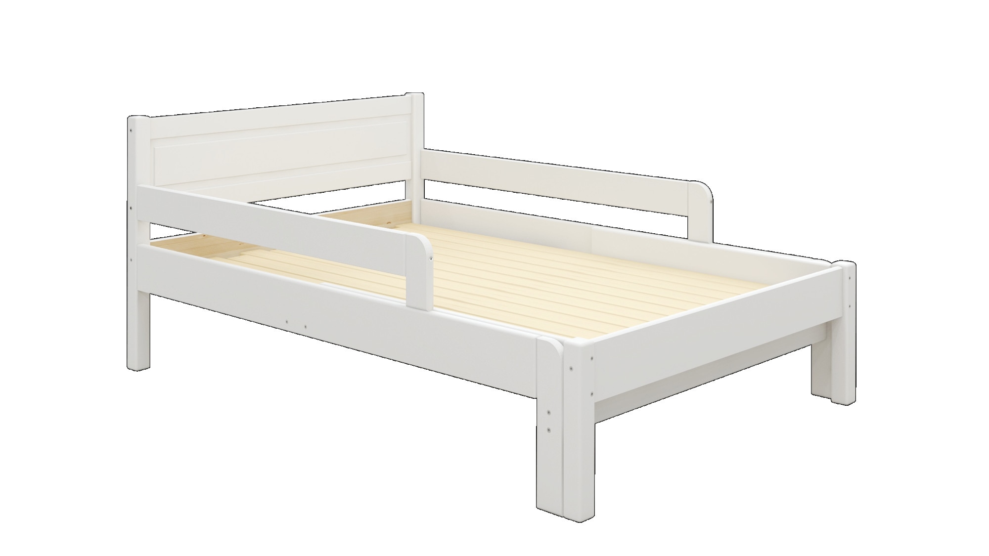 OTTO home Kinderbett »Hero, Massivholzbett, ausziehbar von 140 bis 200 cm, FSC®« 90cm Breite, 140-200cm Liegefläche,  massive Kiefer, mit Lattenrost, zeitlose Optik,  Rausfallschutz