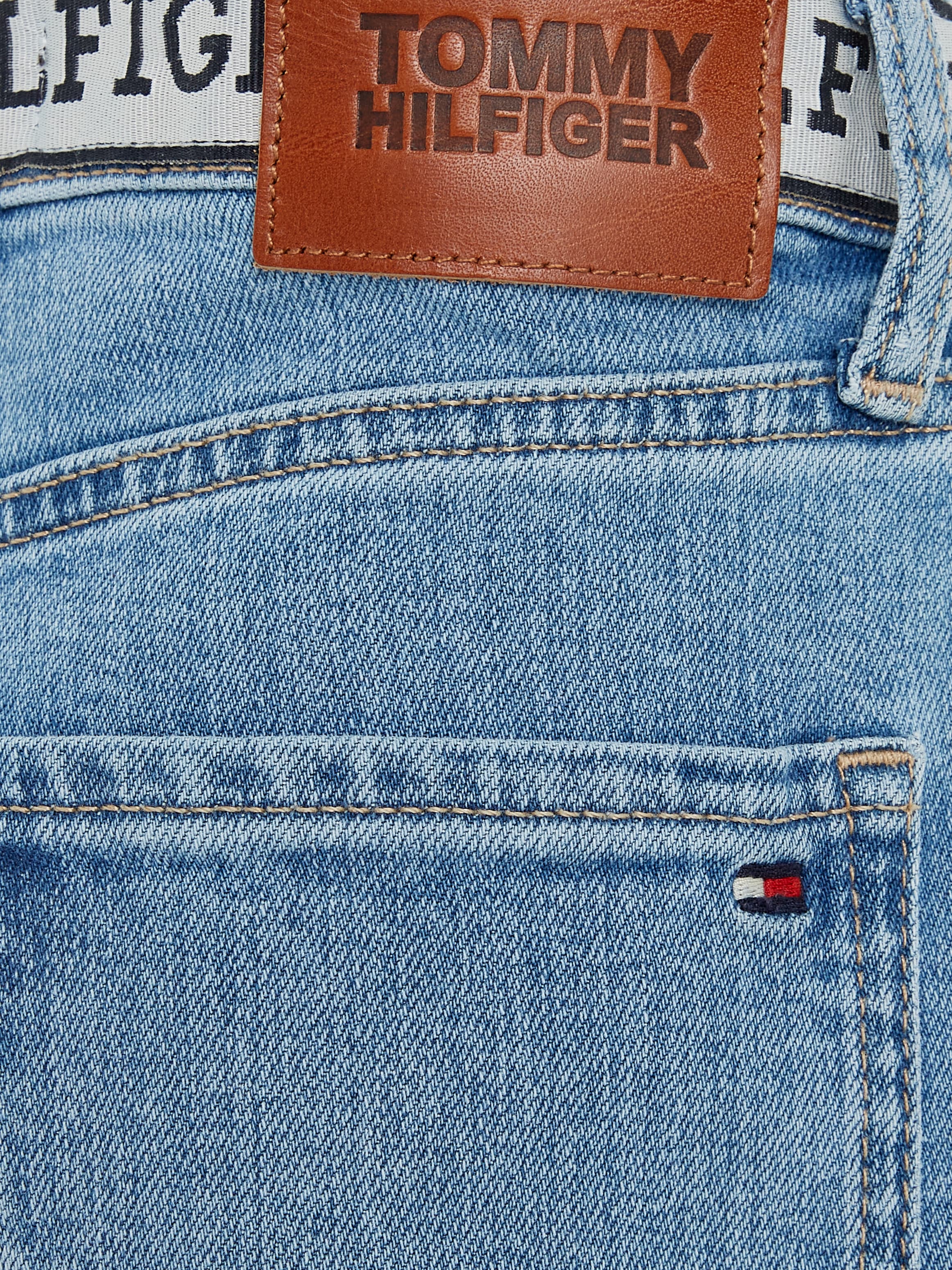 Tommy Hilfiger Straight-Jeans »ARCHIVE RECONSTRUCTED MID WASH«, mit  Logoschriftzug am Bund online bei OTTO