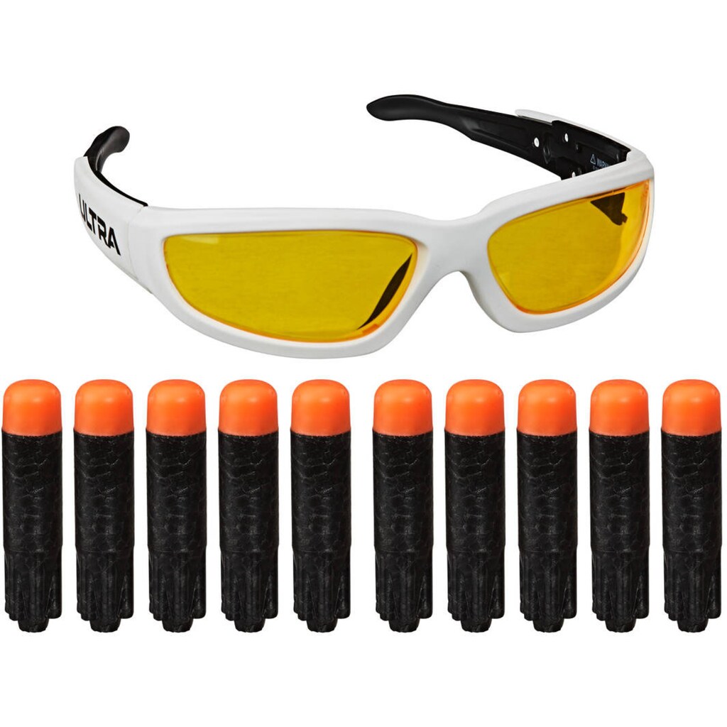 Hasbro Spielzeugmunition »Nerf Ultra Darts«, (Set, 10 St.), inklusive Vision Gear Brille
