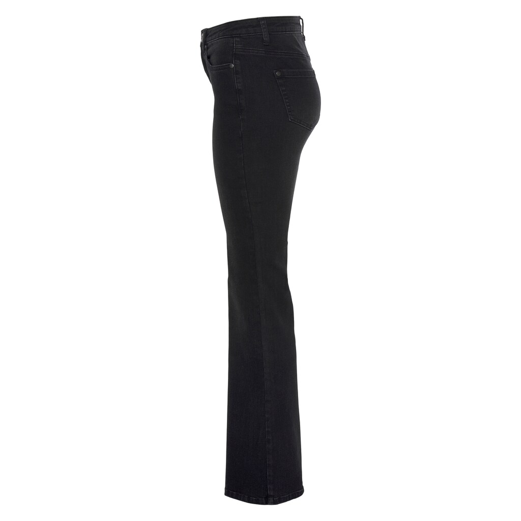 AJC High-waist-Jeans, in Flared Form im 5-Pocket-Style