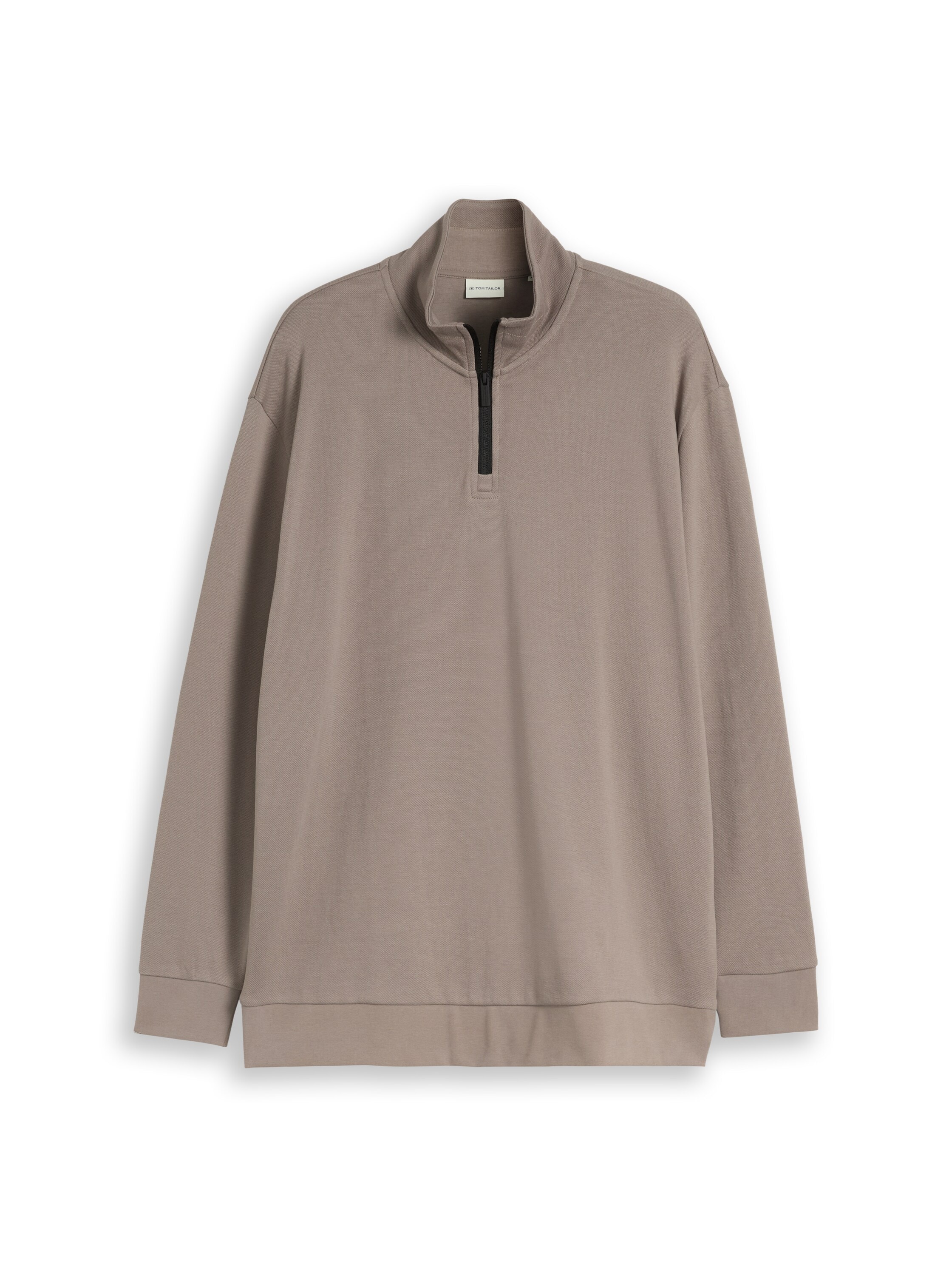 TOM TAILOR PLUS Sweatshirt , mit Troyer-Kragen / Große Größen
