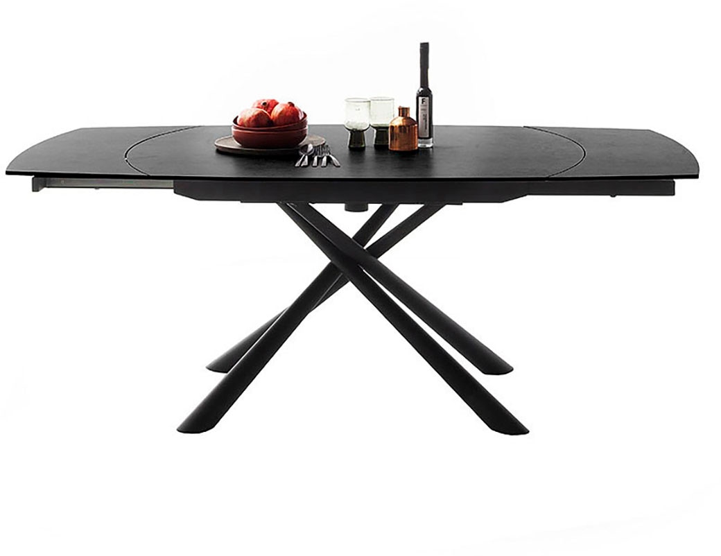MCA furniture Esstisch »NICOSIA Vierfußtisch 130-190 cm«, (Einzelstück), Keramik, Metall, Rotationsauszug, ausziehbar, Tischplatte 11 mm