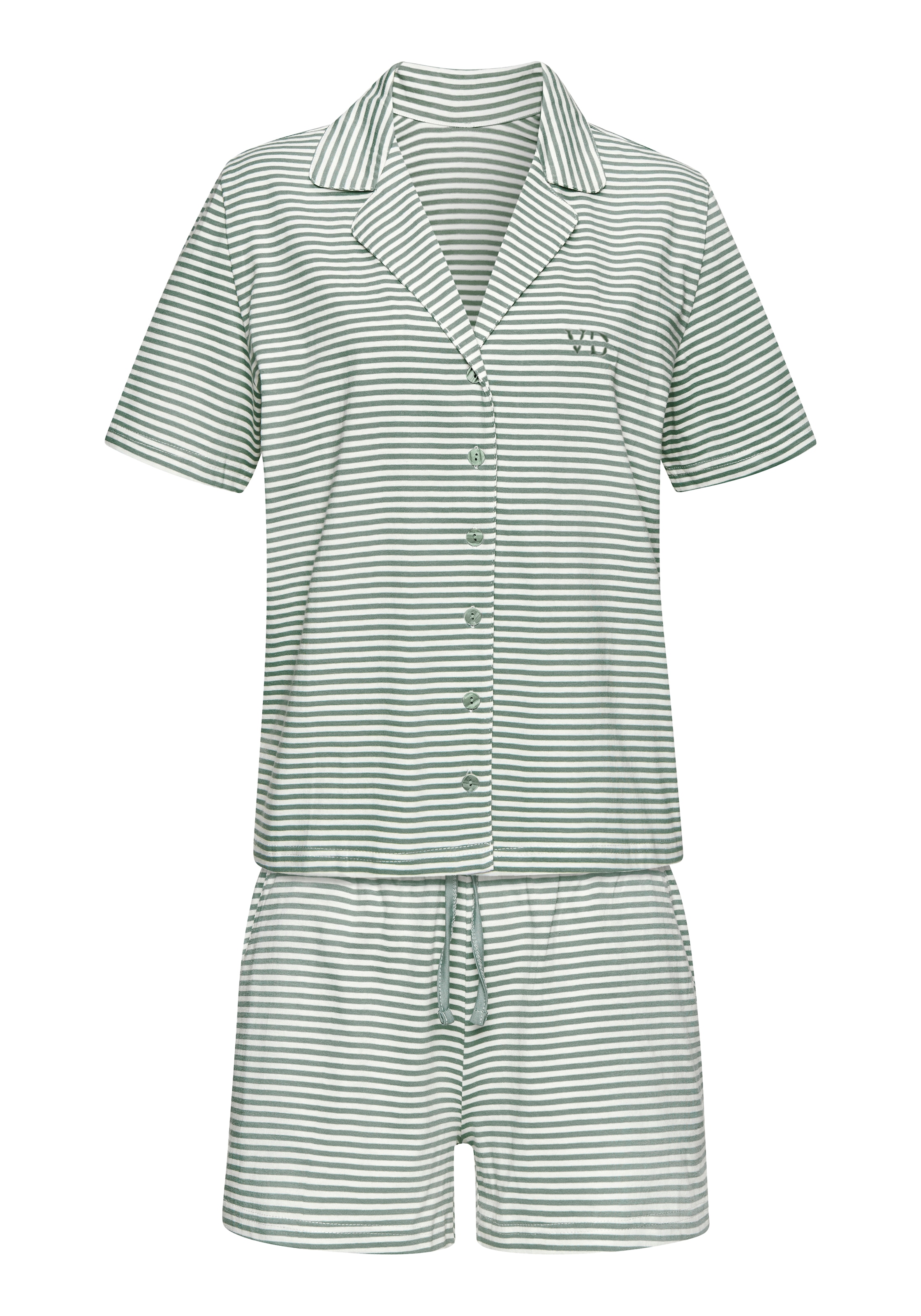 Vivance Dreams Shorty Set, 2-teilig, 2 tlg. mit feinen garngefärbten Streifen