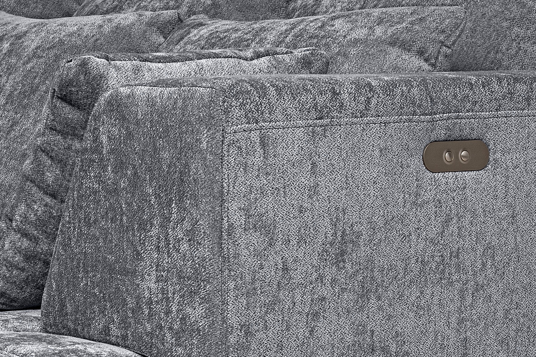 WERK2 Ecksofa »Tiga, Komfortsofa mit elekt. Auszugsfunktion, bequem, L-Form«