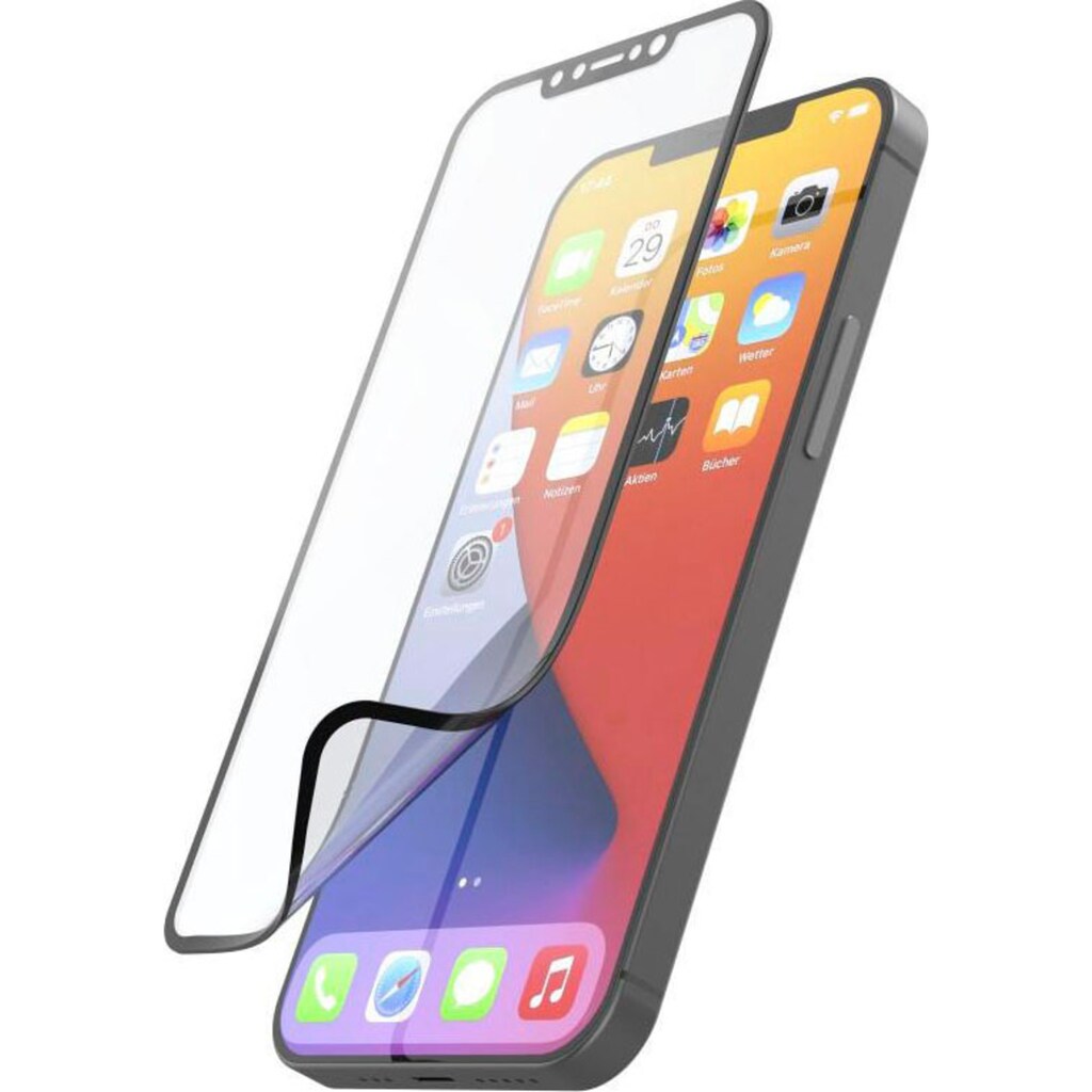 Hama Displayschutzglas »Displayschutzglas für Apple iPhone 12, iPhone 12 Pro, unzerbrechlich«, für Apple iPhone 12, Apple iPhone 12 Pro
