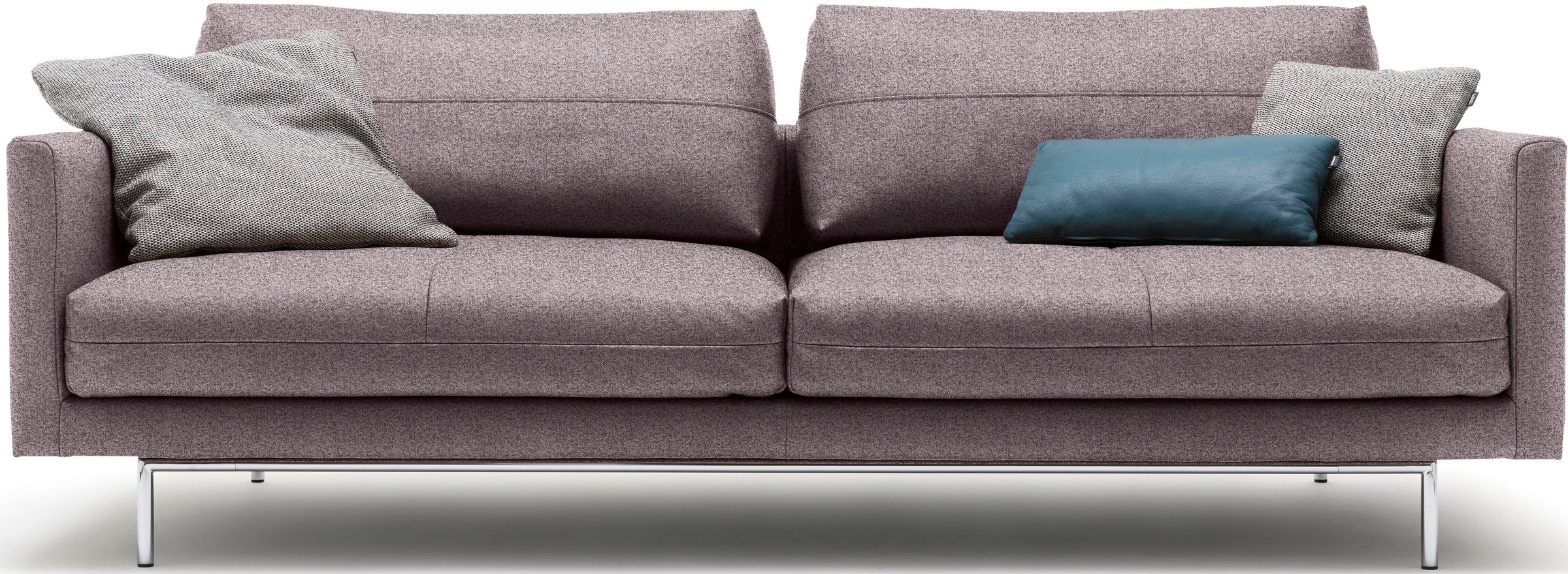 Creation BY ROLF BENZ 3-Sitzer »CR.414, Designsofa, edles Sofa, Loungesofa, Ledersofa, klares Design«, aus Leder oder Chenille, erstklassiger Sitzkomfort, legere Polsterung