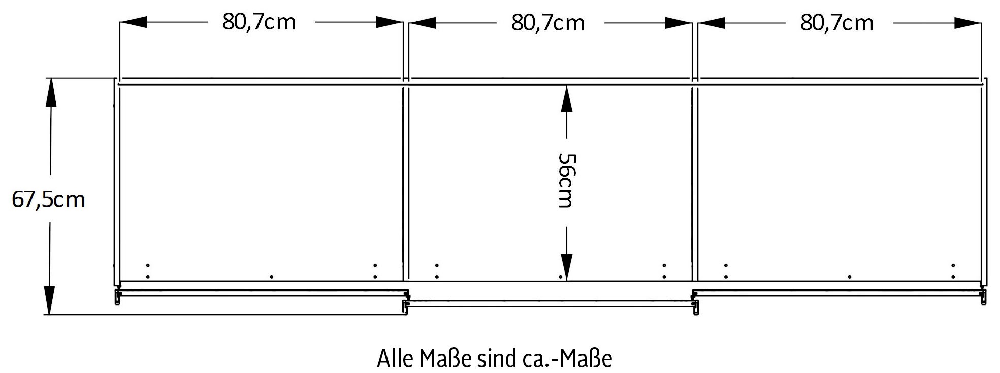 STAUD Schwebetürenschrank »Includo, Made in Germany« Mit vier verschiedenen Ausstattungsvarianten