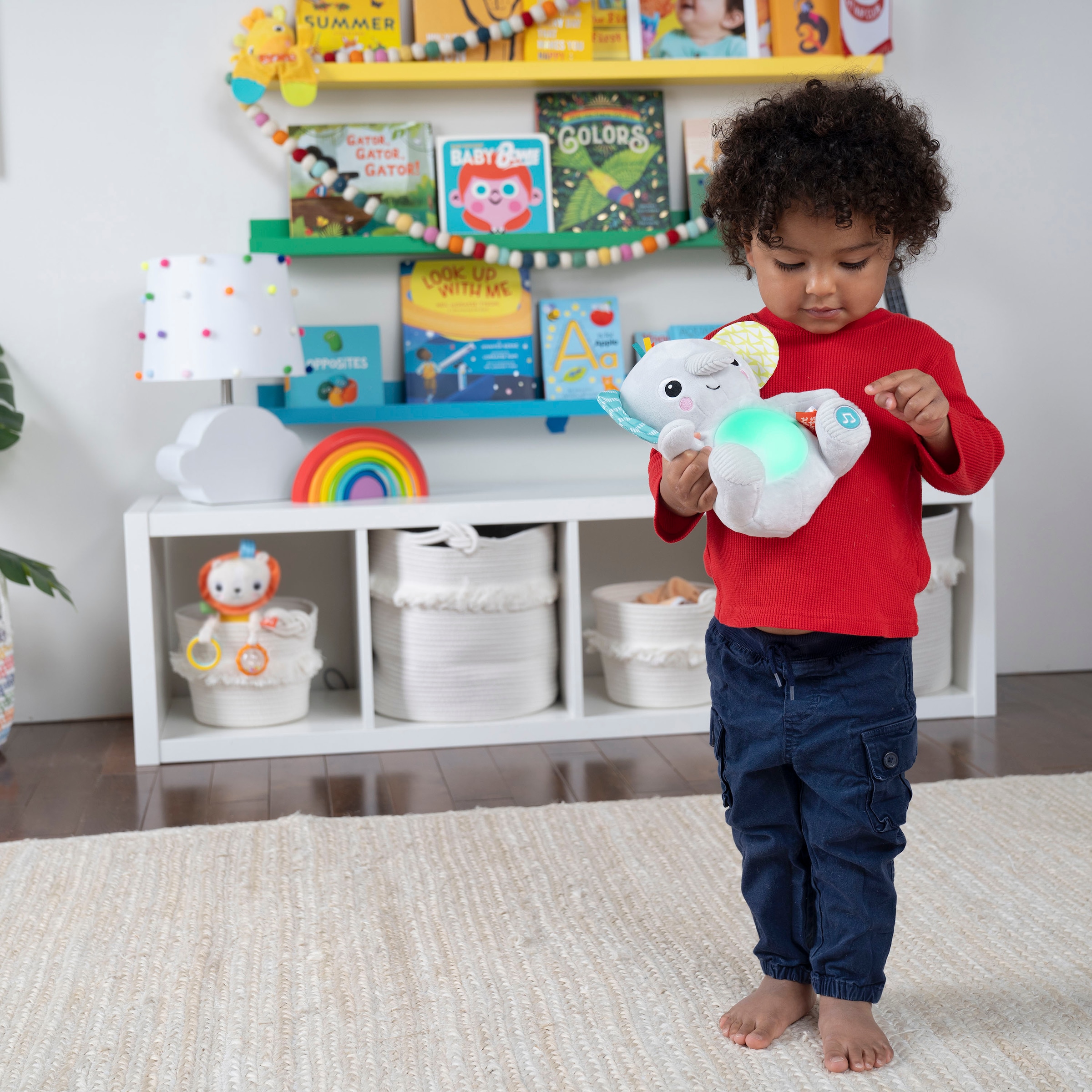 Bright Starts Plüschfigur »Hug-a-bye Baby™ Musical Light Up Soft Toy​«, mit Licht und Soundeffekten