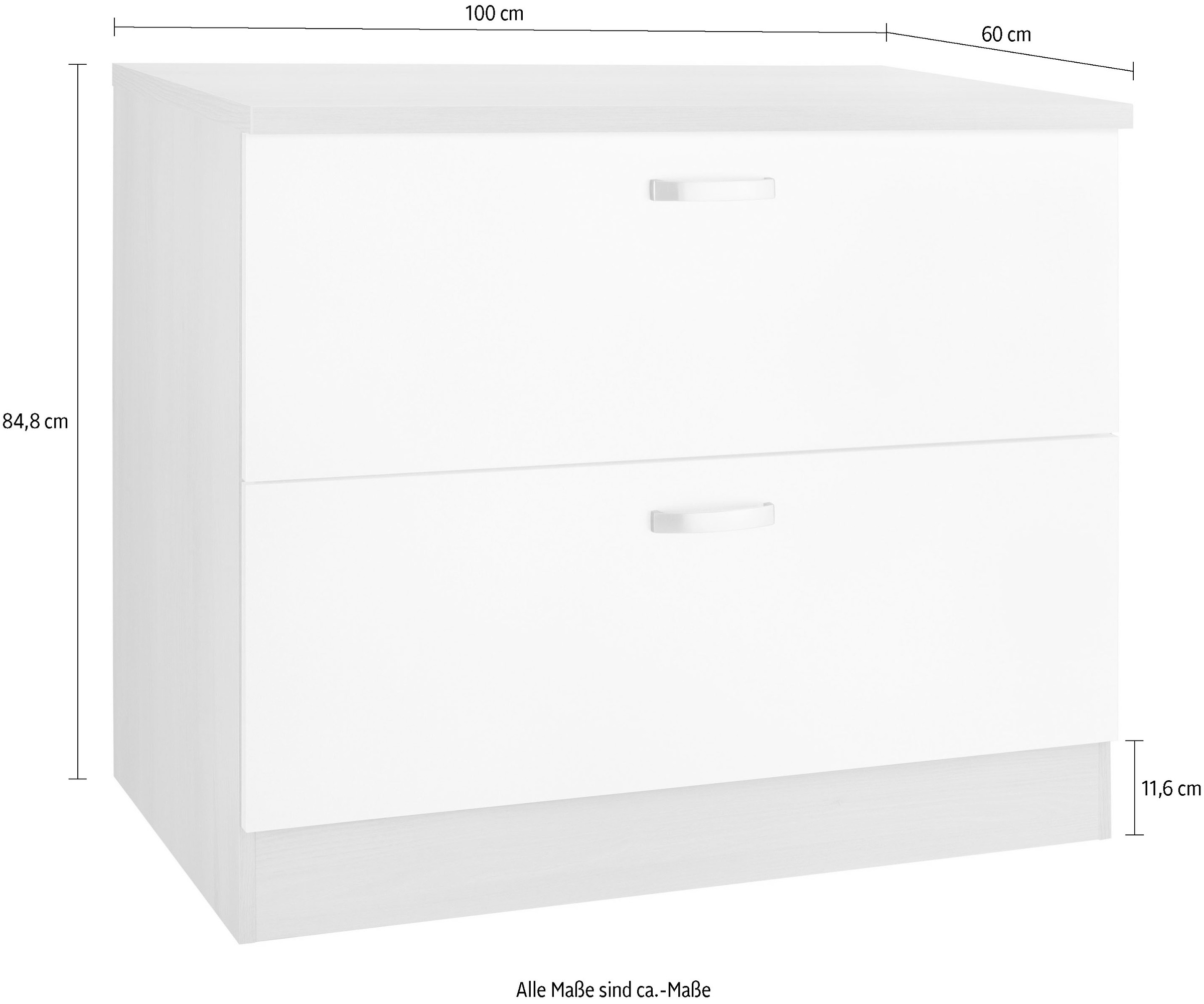OPTIFIT Unterschrank »Faro«, mit Metallgriffen, Breite 100 cm