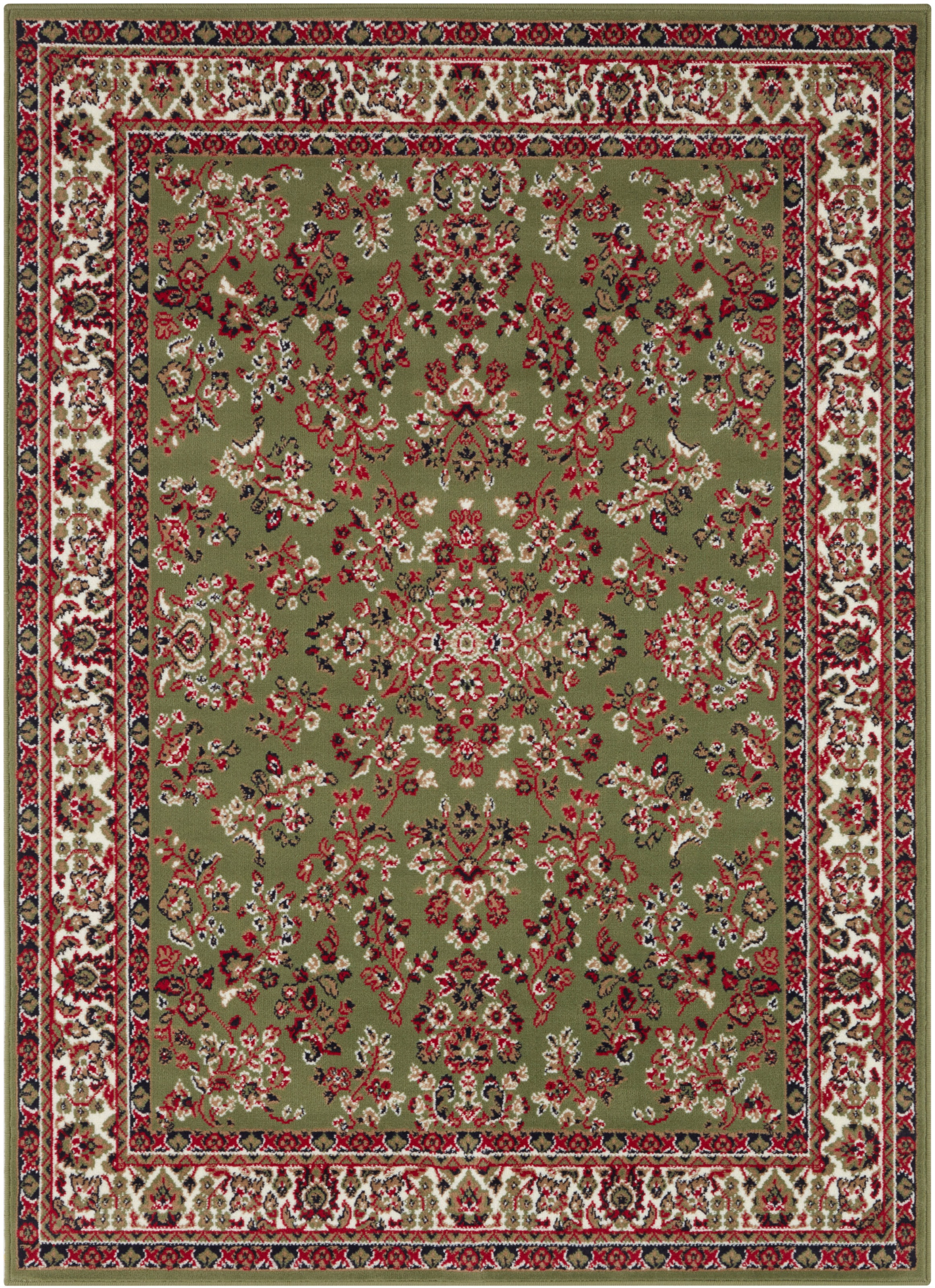 my home Teppich »Halton«, rechteckig, 8 mm Höhe, Kurzflor, Orient-Optik, mit Bordüre, Läufer, pflegeleicht, gekettelt