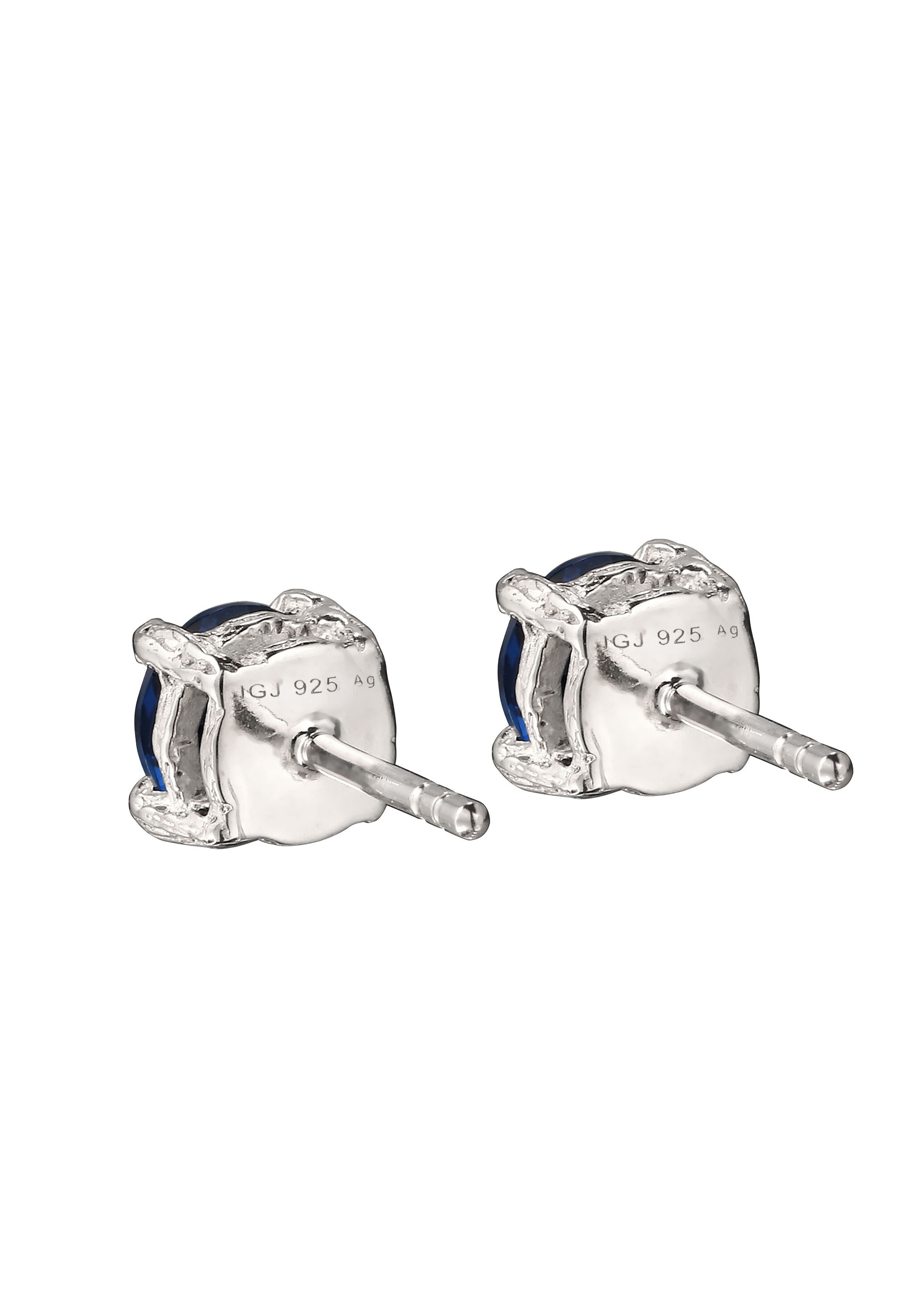 Kuzzoi »Ohrringe Synthetischer Saphir Blau 925 Sterling Silber«