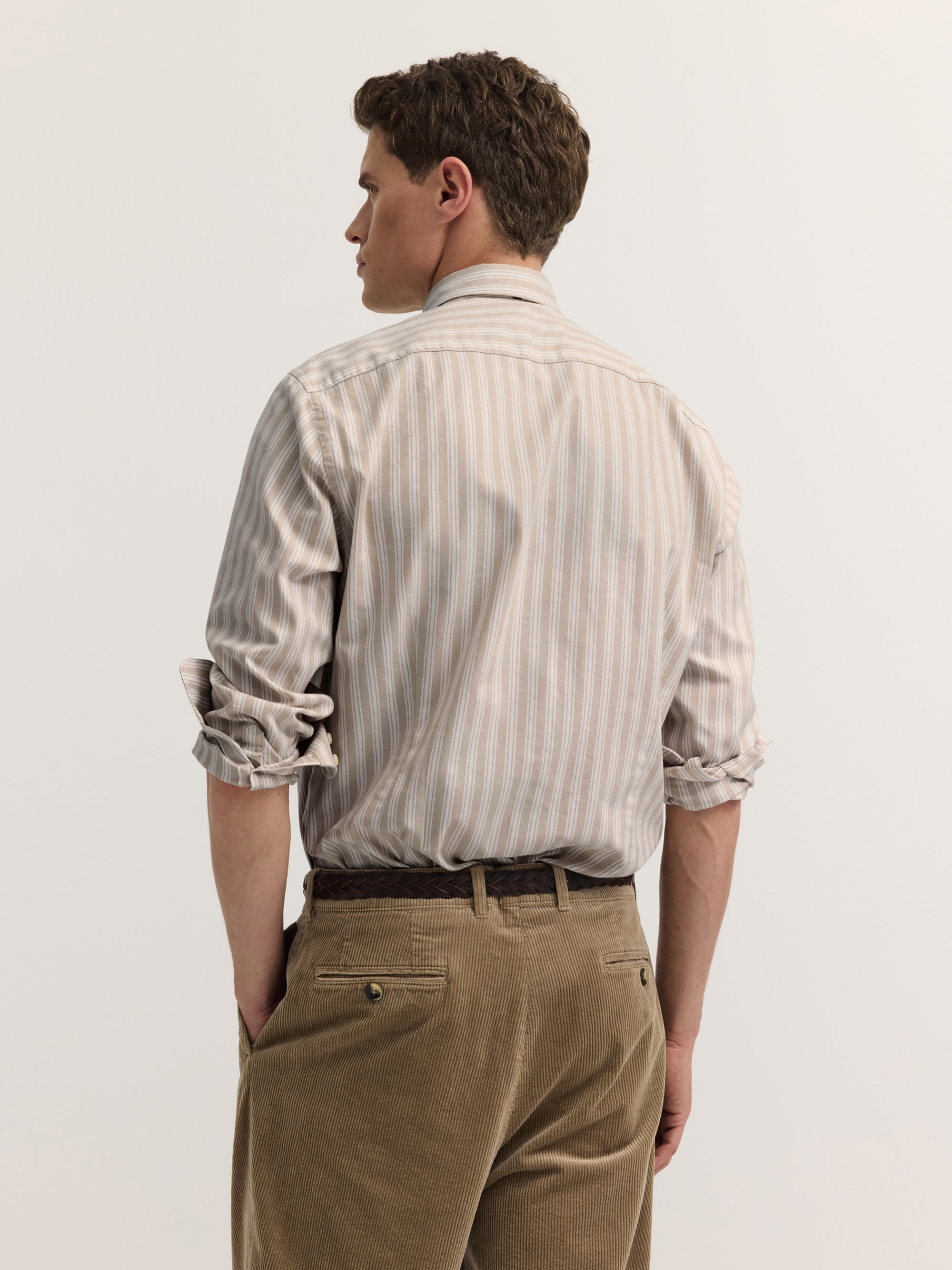 bugatti Langarmhemd »Modern Fit« Modern Fit Poplin Button-Down-Kragen