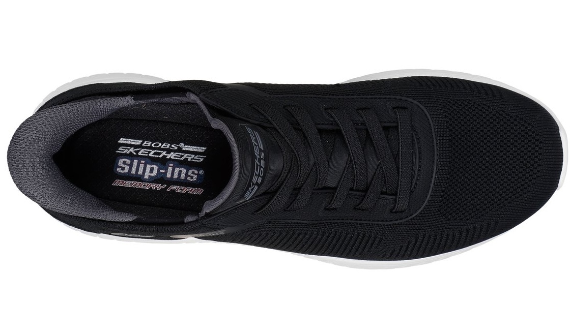 Skechers Slip-On Sneaker »BOBS SQUAD CHAOS-SOLID STEP«, Schlupfschuh, Slipper, Sneaker zum Schlupfen