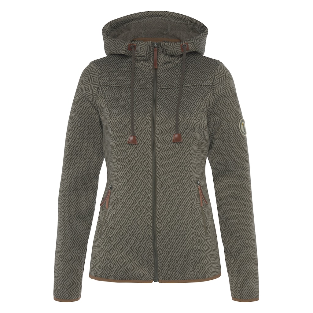 LASCANA ACTIVE Fleecejacke, mit Kapuze