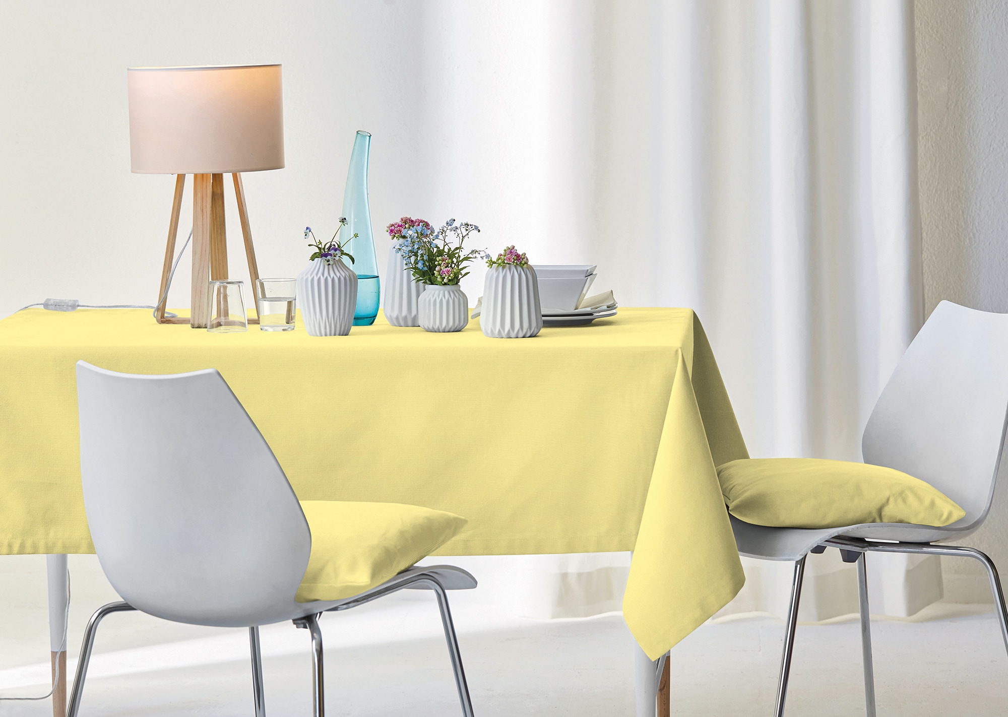 APELT Tischdecke »4362 Rips-Uni« Wasser- und Schmutzabweisend