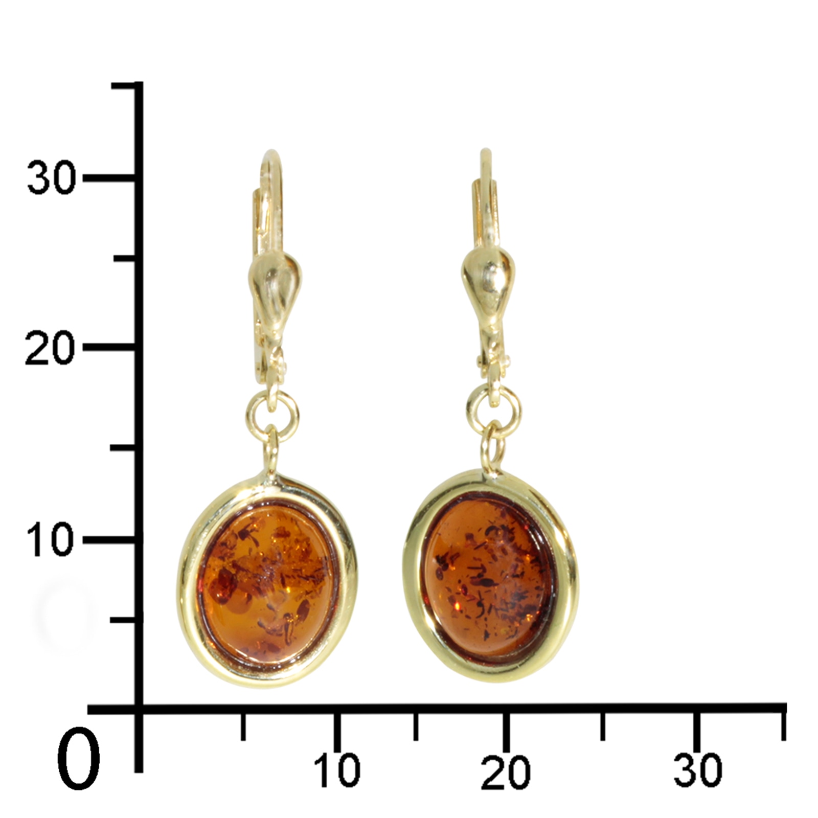 OSTSEE-SCHMUCK Paar Ohrhänger »- Janine - Gold 333/000 - Bernstein«