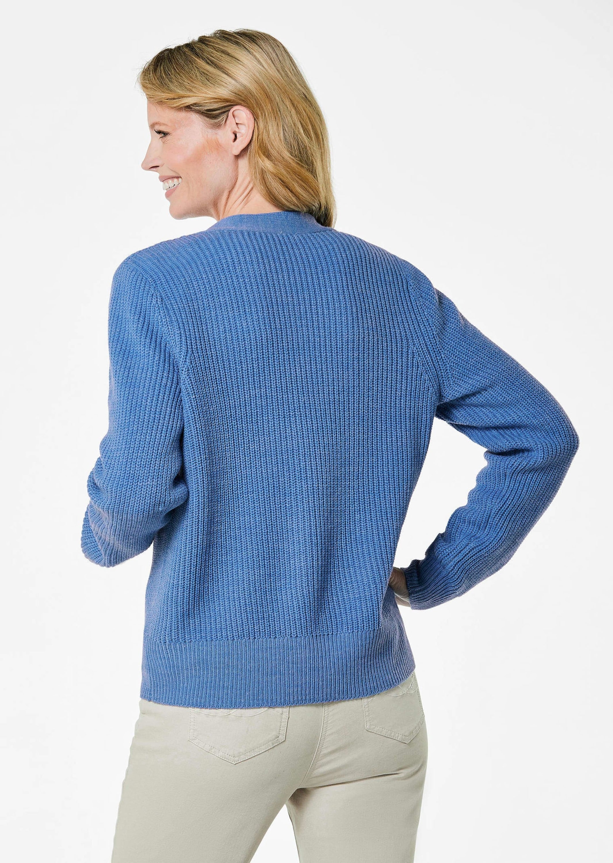 GOLDNER Strickjacke »Pflegeleichte Strickjacke in hochwertiger Rippenstruktur«