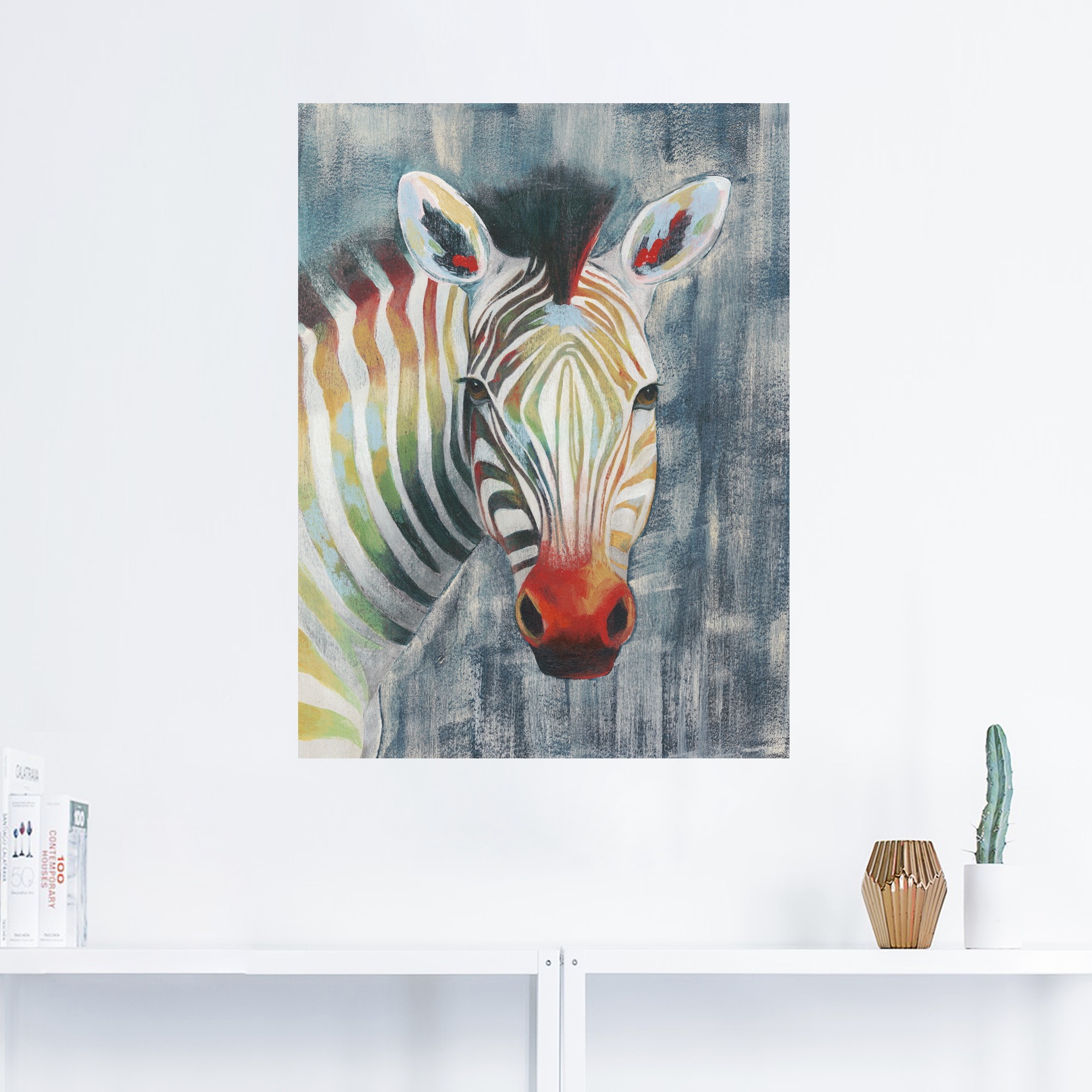 Artland Wandbild »Prisma Zebra I«, Wildtiere, (1 St.), als Alubild, Outdoorbild, Leinwandbild, Wandaufkleber, versch. Größen