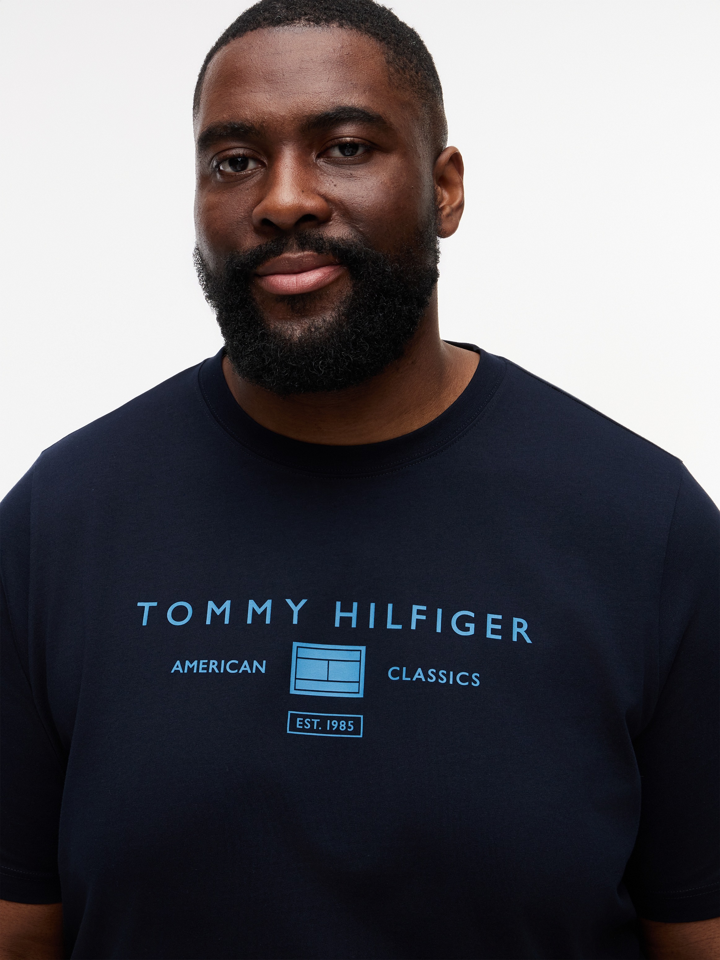 Tommy Hilfiger Big & Tall T-Shirt »BT-BRAND LOVE MONO STACK« Große Größen, aus Jersey mit Logo, normale Passform