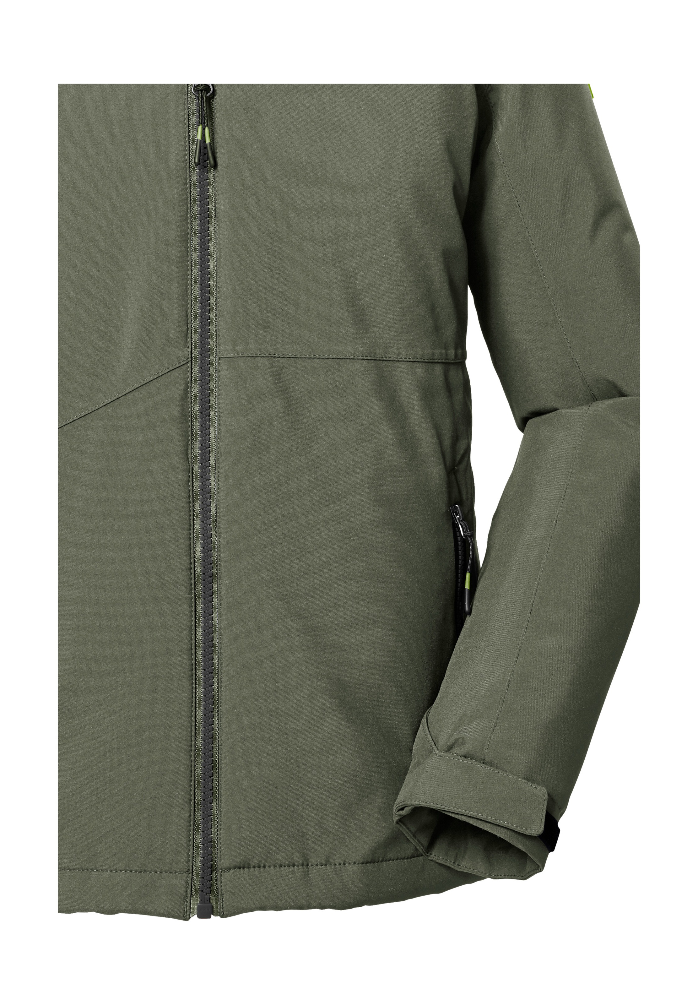 Killtec Funktionsjacke »KOW 369 BYS JCKT«, Wasserdichte Funktionsjacke mit Kapuze, verstellbaren Bündchen und Fleece-Einsatz