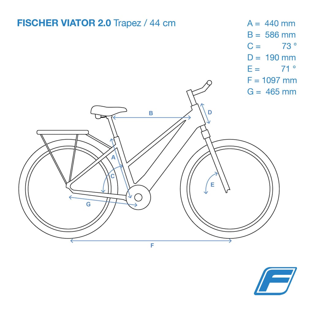 FISCHER Fahrrad E-Bike »VIATOR 2.0 418 44«, 8 Gang, Shimano, Acera Kettenschaltung, (mit Akku-Ladegerät-mit Werkzeug)